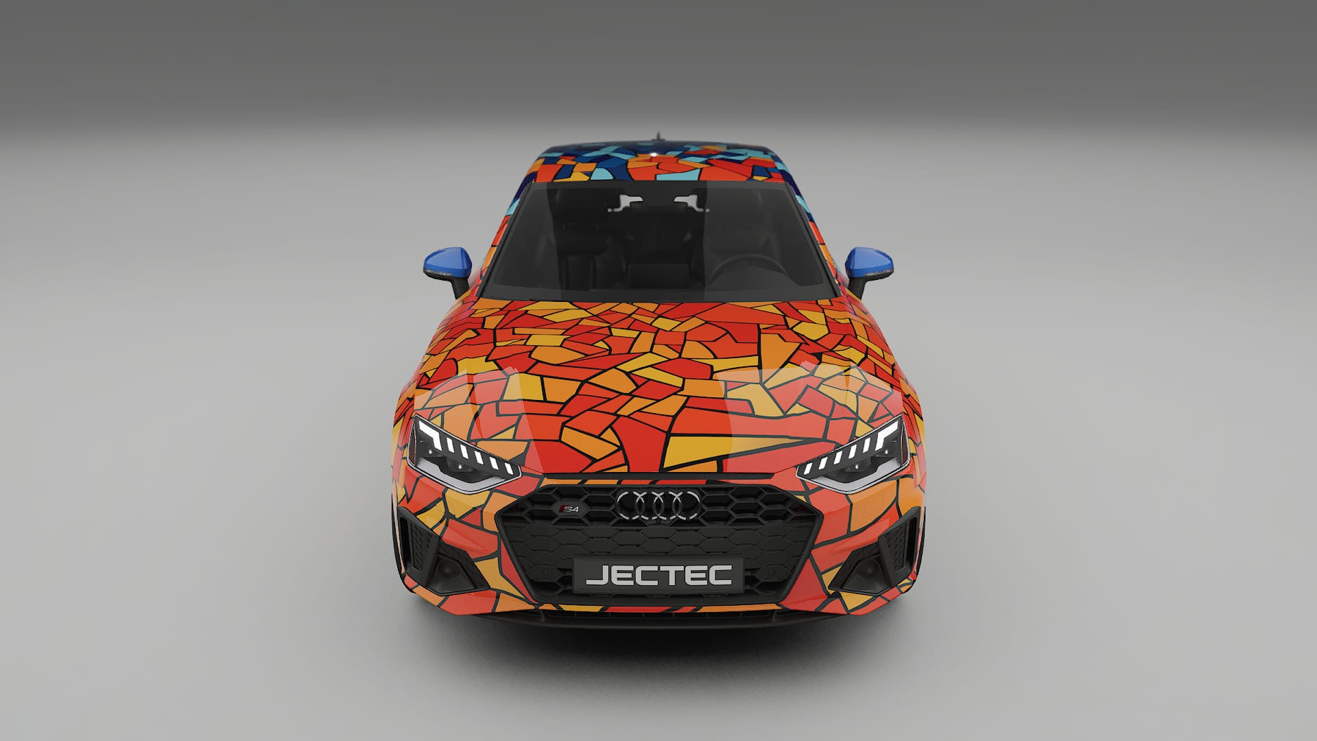 Audi S4 Sedan B9 facelift LCI BARCELONA – Design-Wrap PPF-Kit aus bedruckbarer Polyurethanfolie
