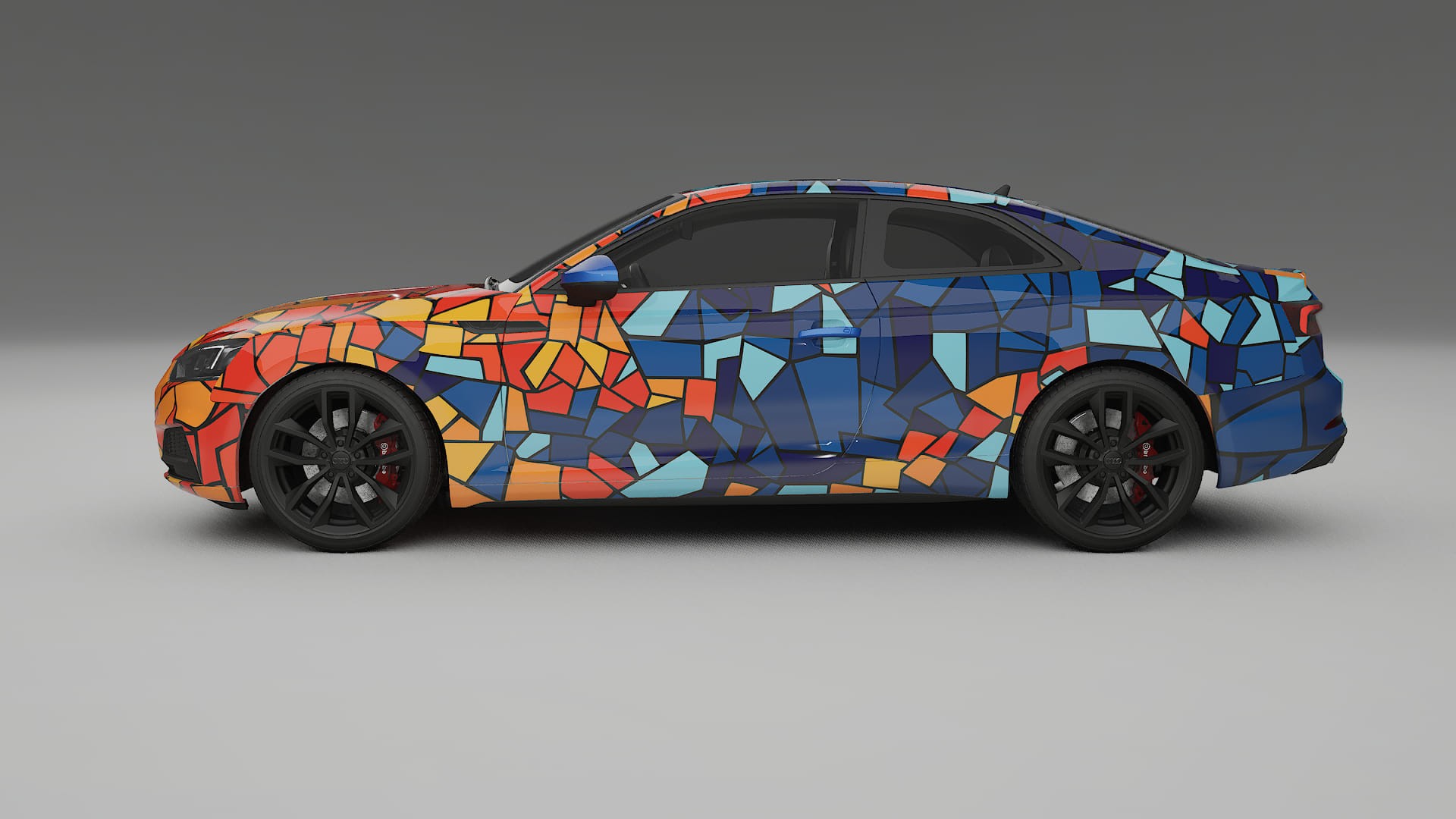 Audi S5 B9 prefacelift pre-LCI BARCELONA – Design-Wrap PPF-Kit aus bedruckbarer Polyurethanfolie