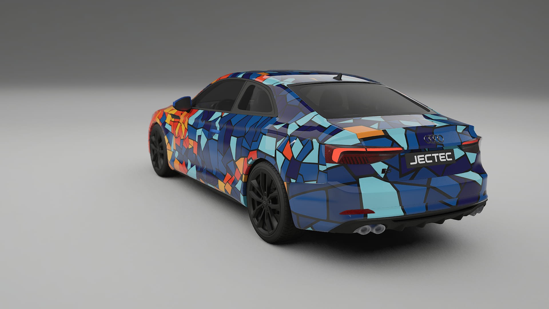 Audi S5 B9 prefacelift pre-LCI BARCELONA – Design-Wrap PPF-Kit aus bedruckbarer Polyurethanfolie