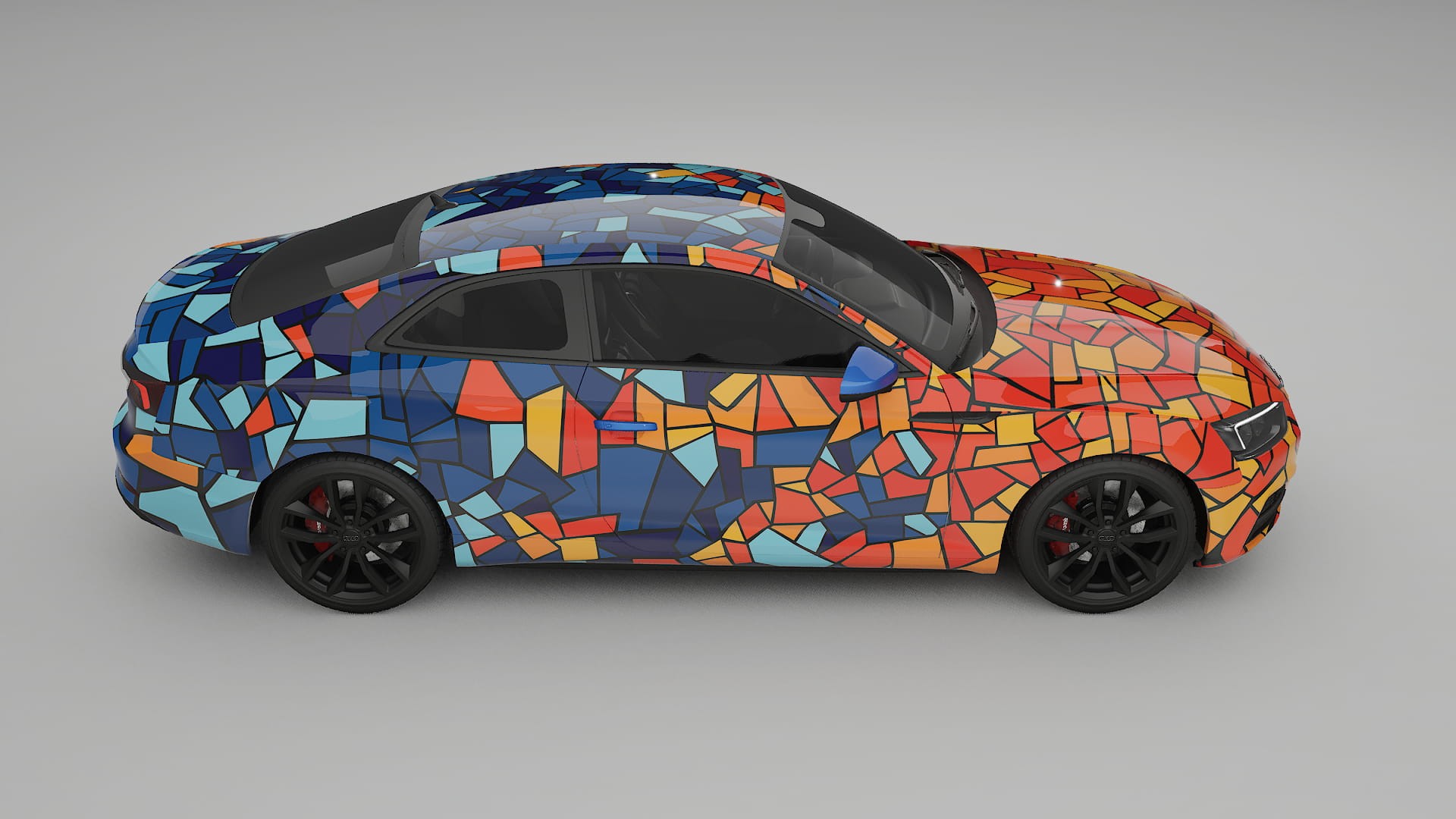 Audi S5 B9 prefacelift pre-LCI BARCELONA – Design-Wrap PPF-Kit aus bedruckbarer Polyurethanfolie