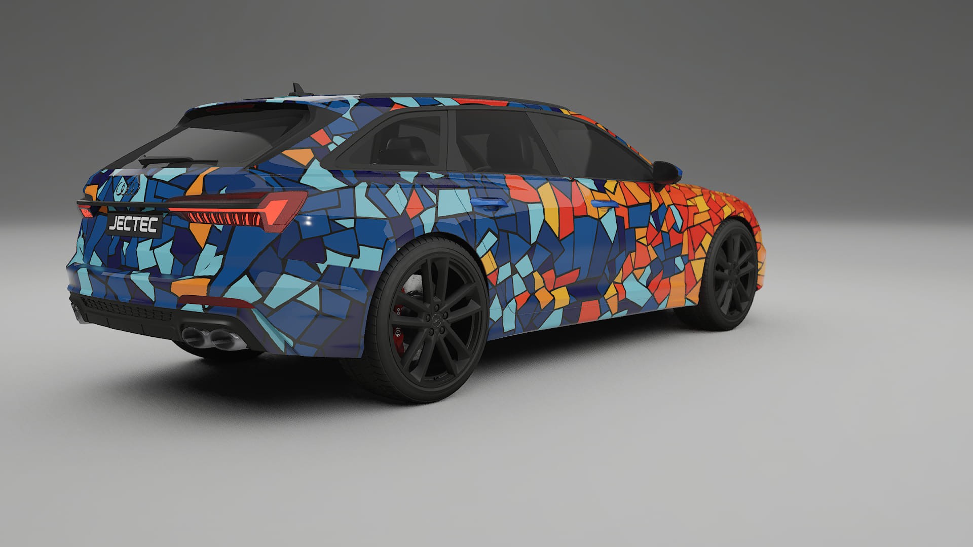 Audi S6 Avant prefacelift pre-LCI C8 BARCELONA – Design-Wrap PPF-Kit aus bedruckbarer Polyurethanfolie