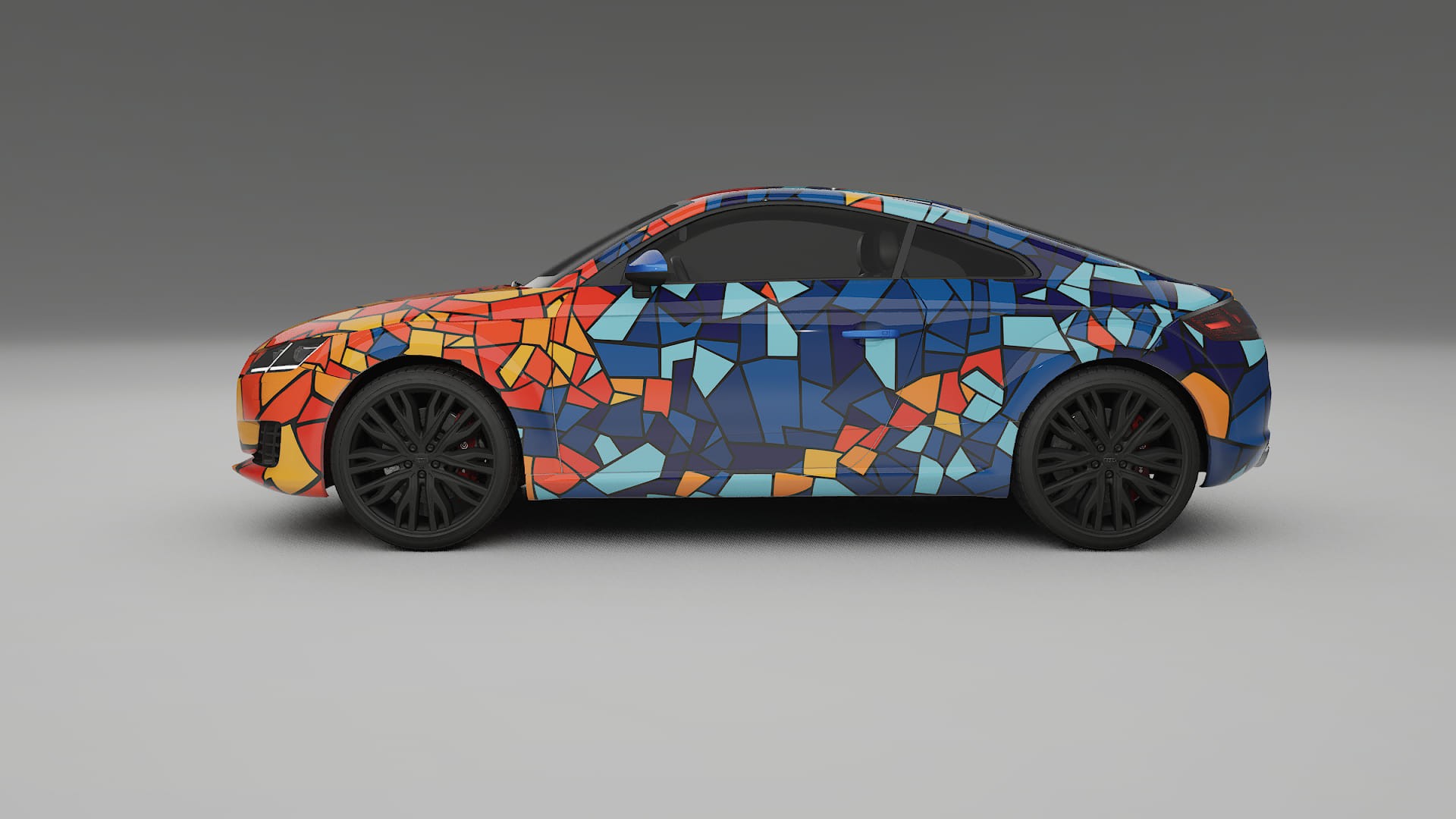 Audi TT Coupe 8S prefacelift pre-LCI BARCELONA – Design-Wrap PPF-Kit aus bedruckbarer Polyurethanfolie