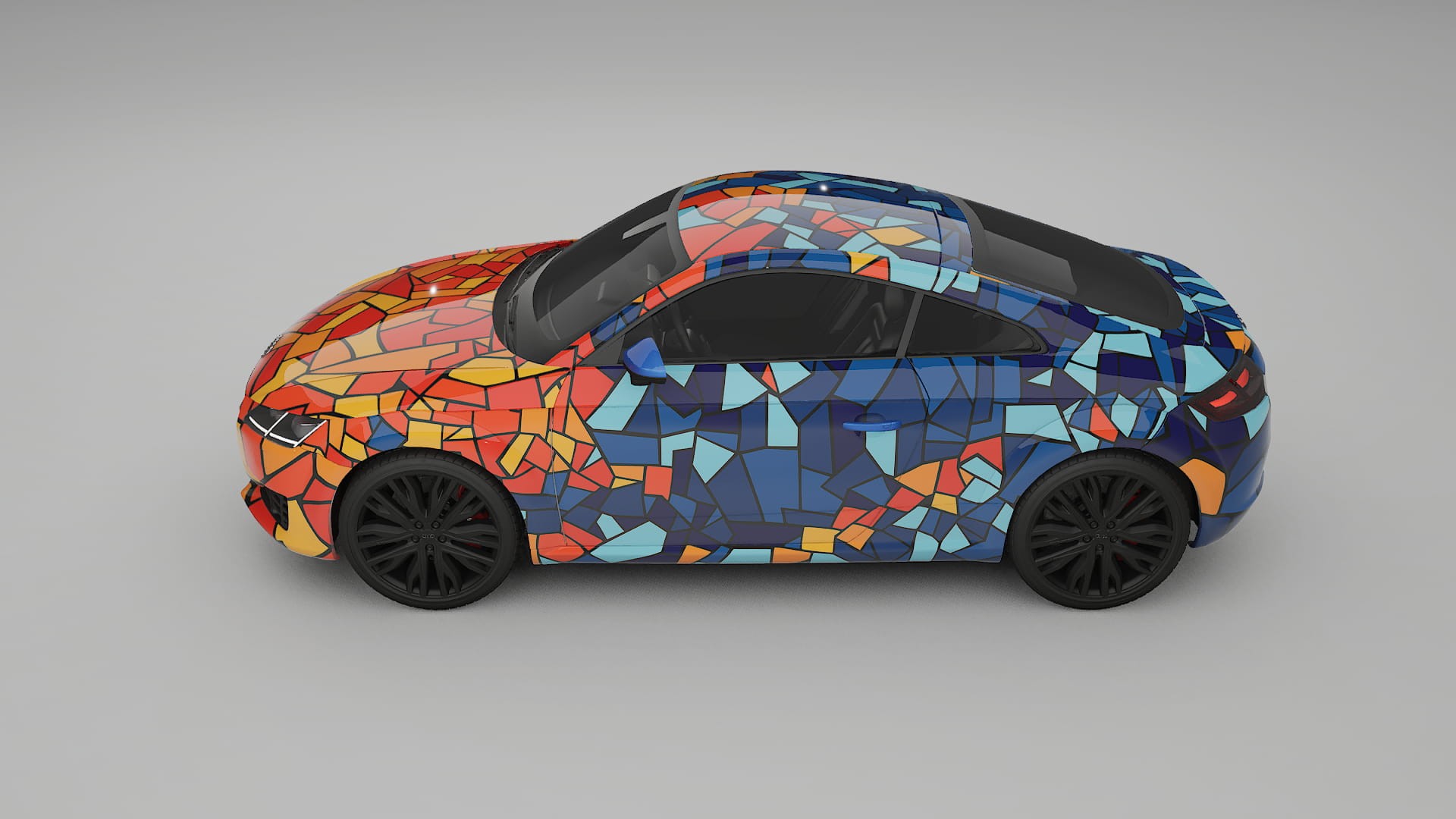 Audi TT Coupe 8S prefacelift pre-LCI BARCELONA – Design-Wrap PPF-Kit aus bedruckbarer Polyurethanfolie