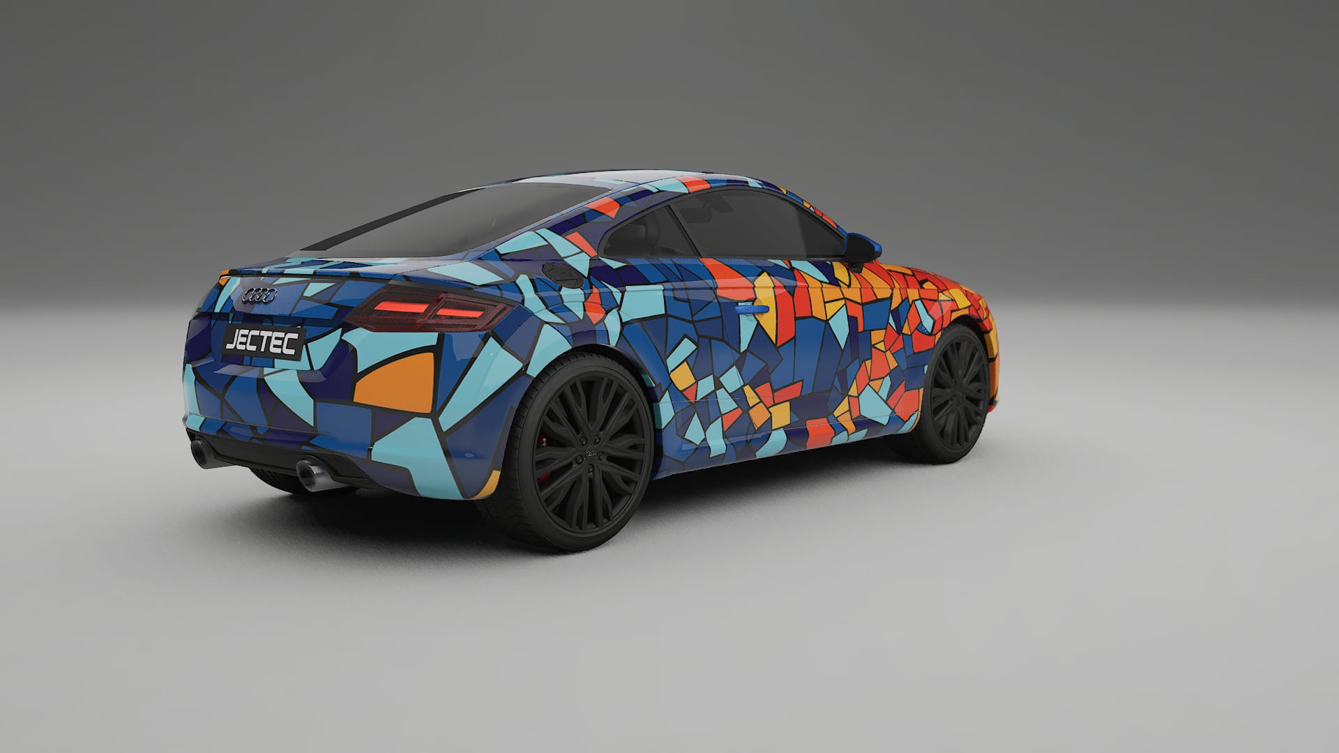 Audi TT Coupe 8S prefacelift pre-LCI BARCELONA – Design-Wrap PPF-Kit aus bedruckbarer Polyurethanfolie