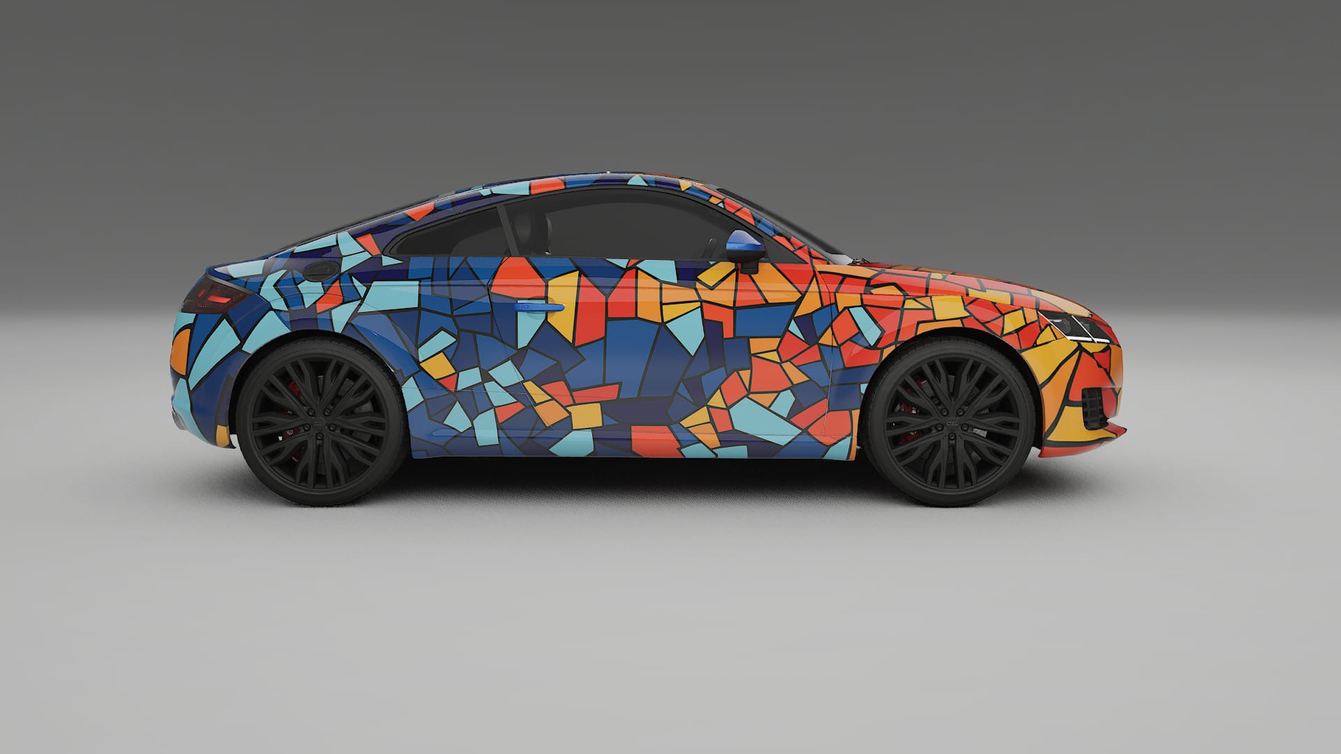 Audi TT Coupe 8S prefacelift pre-LCI BARCELONA – Design-Wrap PPF-Kit aus bedruckbarer Polyurethanfolie