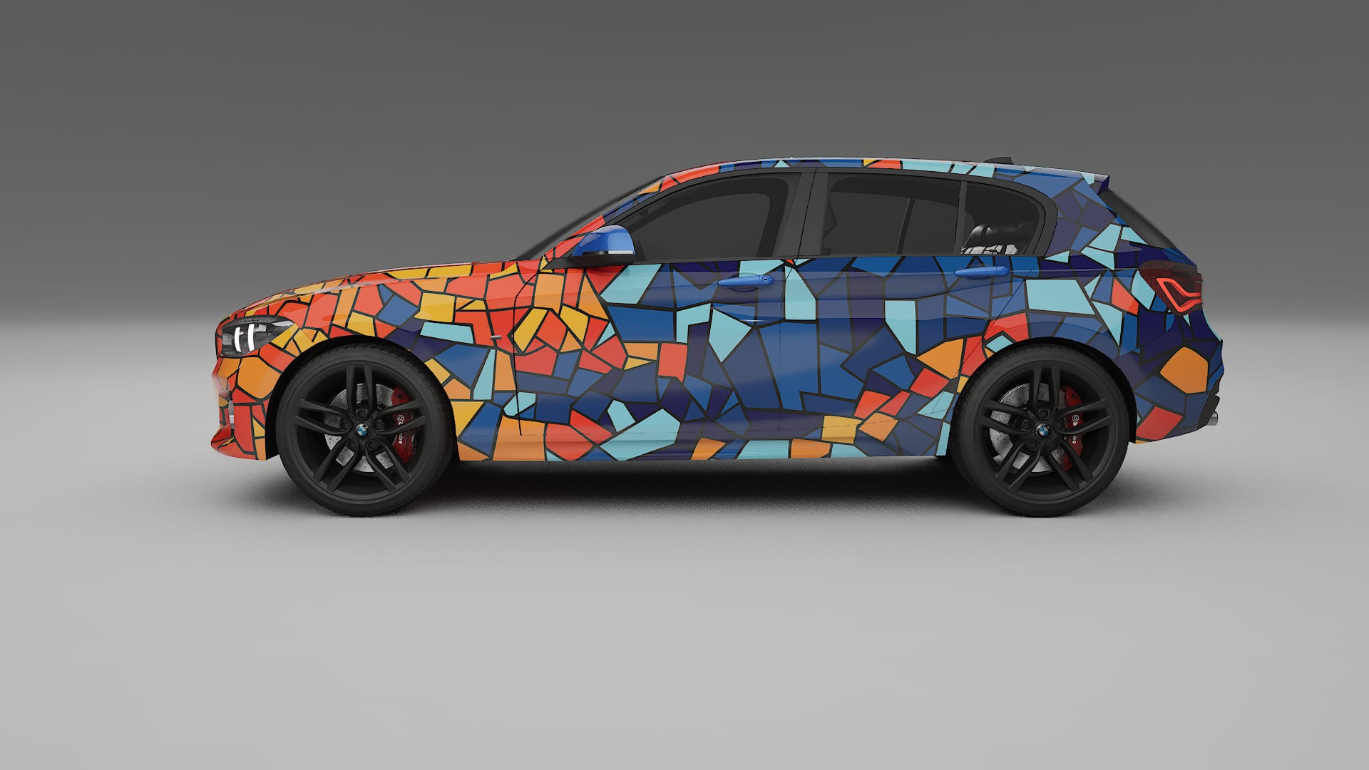 BMW 1 F20 facelift LCI BARCELONA – Design-Wrap PPF-Kit aus bedruckbarer Polyurethanfolie