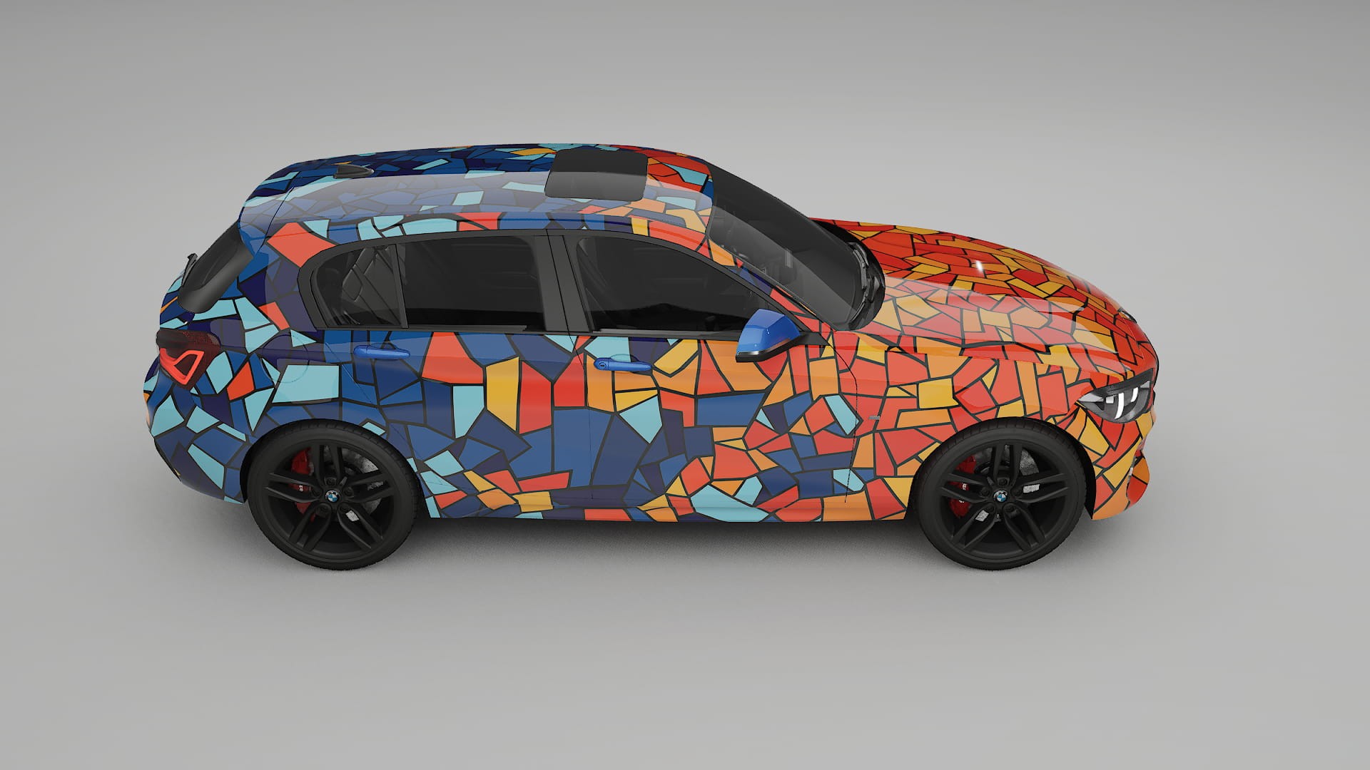 BMW 1 F20 facelift LCI BARCELONA – Design-Wrap PPF-Kit aus bedruckbarer Polyurethanfolie