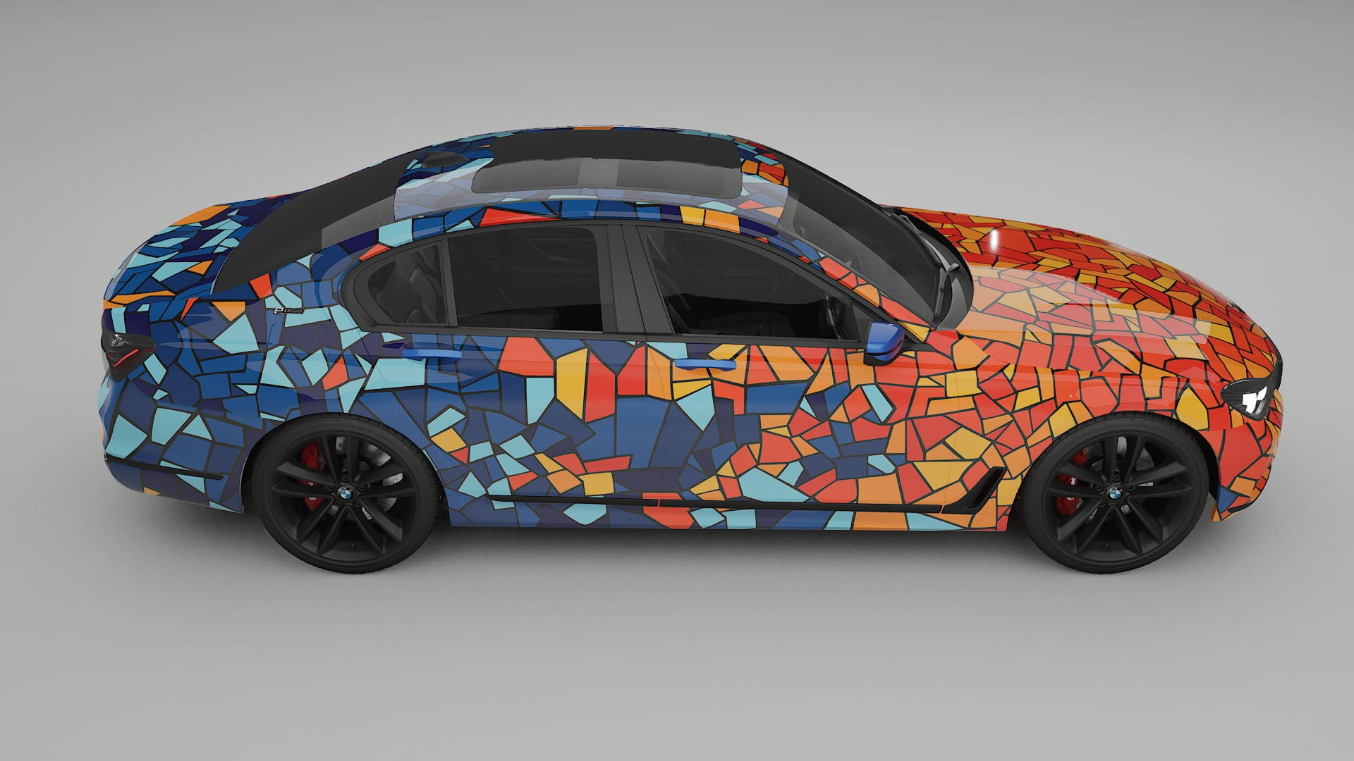 BMW 7 G11 G12 facelift LCI BARCELONA – Design-Wrap PPF-Kit aus bedruckbarer Polyurethanfolie