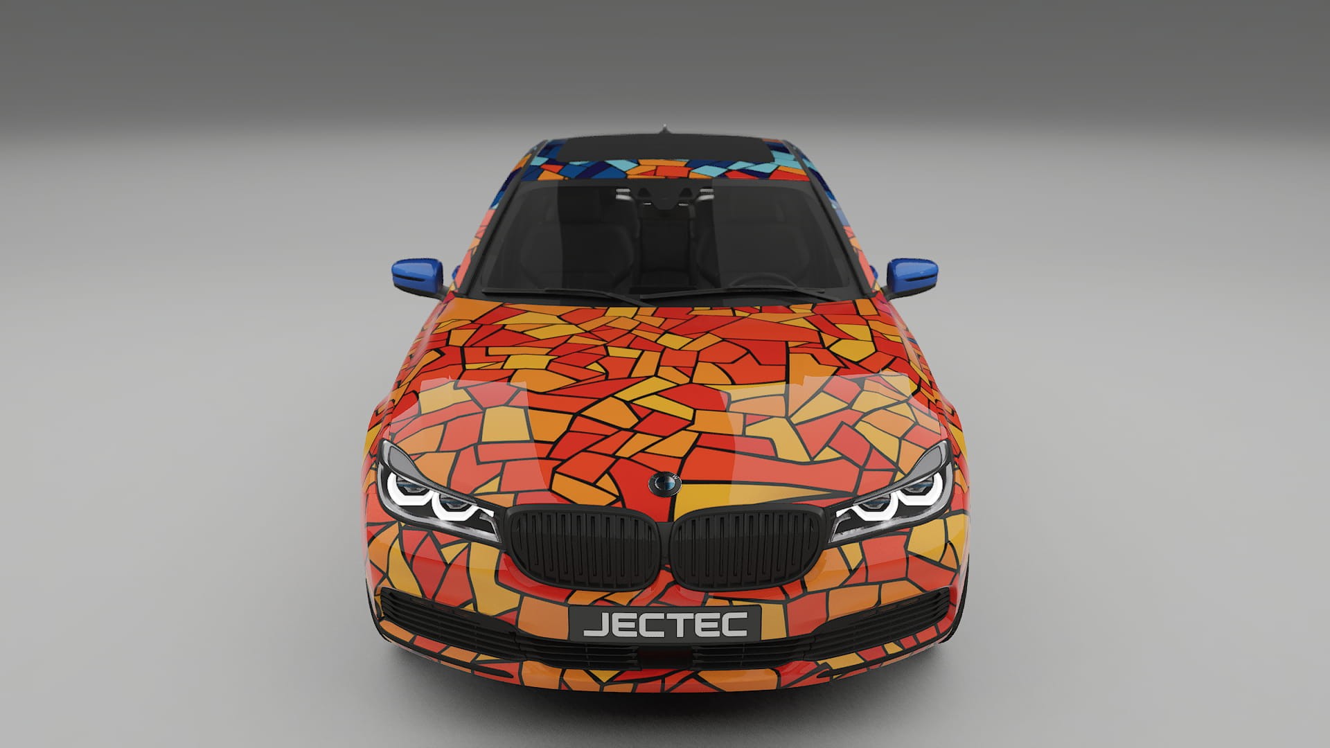BMW 7 G11 G12 facelift LCI BARCELONA – Design-Wrap PPF-Kit aus bedruckbarer Polyurethanfolie