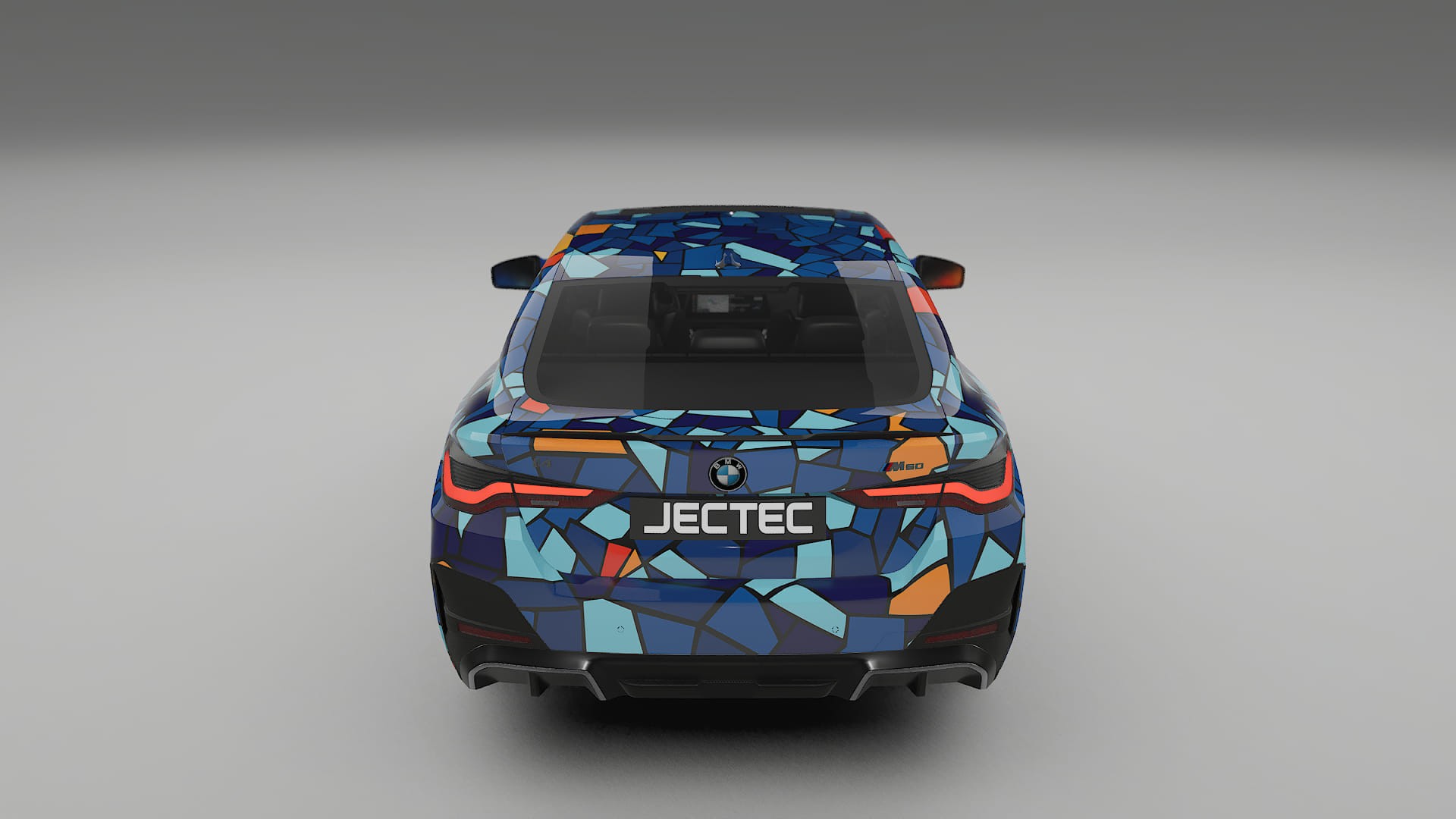 BMW I4 G26 M-Package BARCELONA – Design-Wrap PPF-Kit aus bedruckbarer Polyurethanfolie