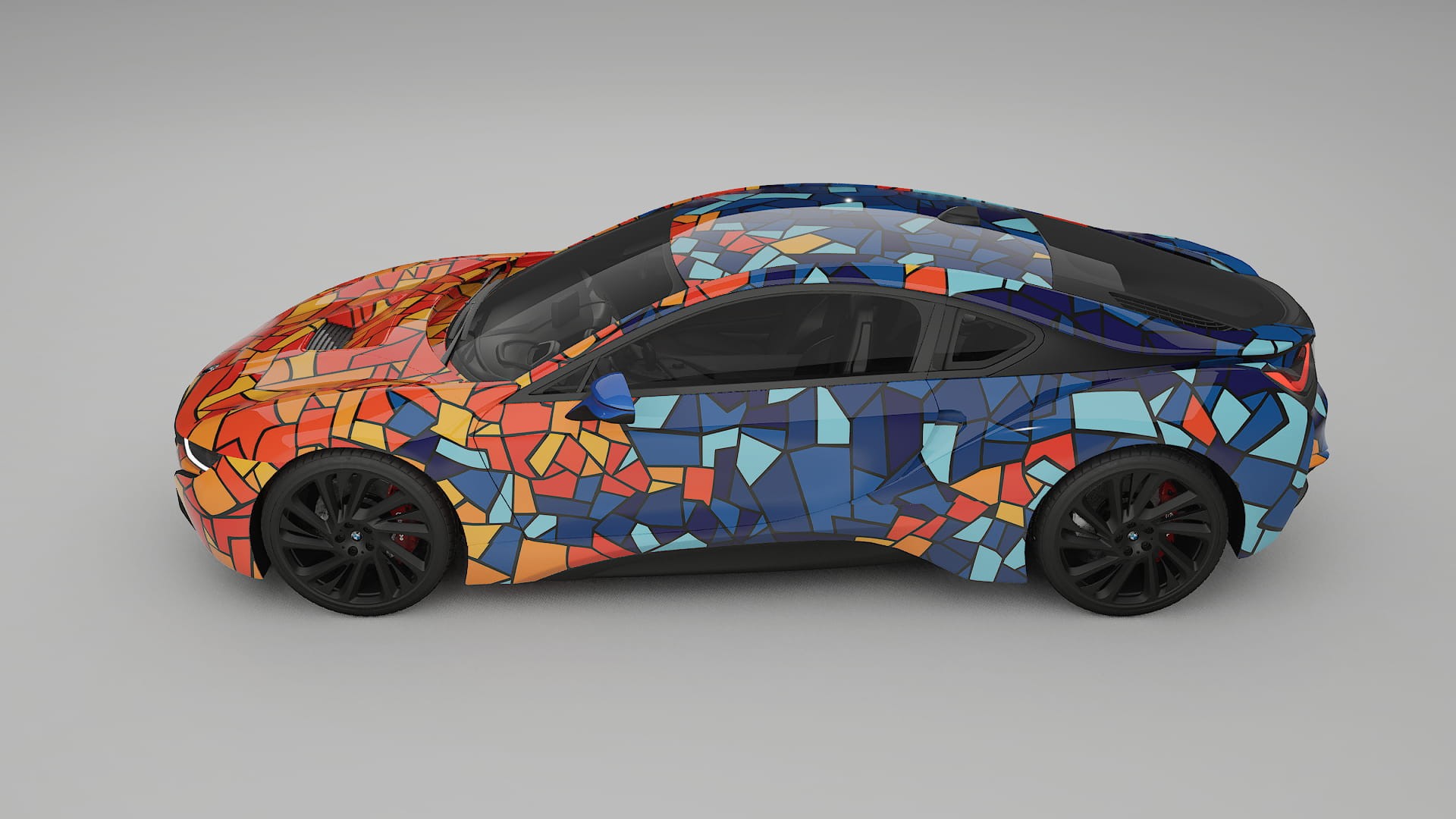 BMW I8 I12 BARCELONA – Design-Wrap PPF-Kit aus bedruckbarer Polyurethanfolie