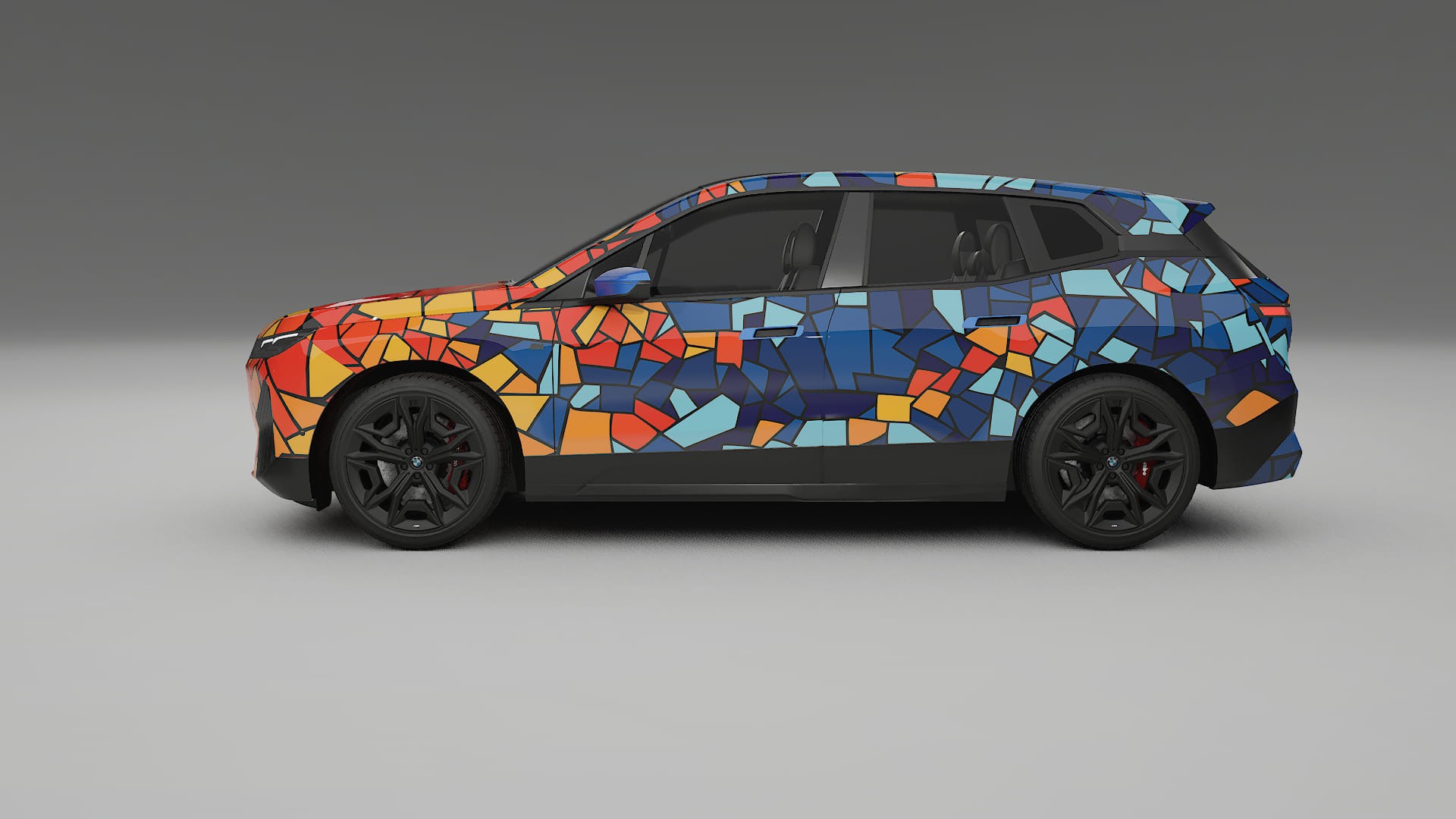 BMW iX M60 BARCELONA – Design-Wrap PPF-Kit aus bedruckbarer Polyurethanfolie