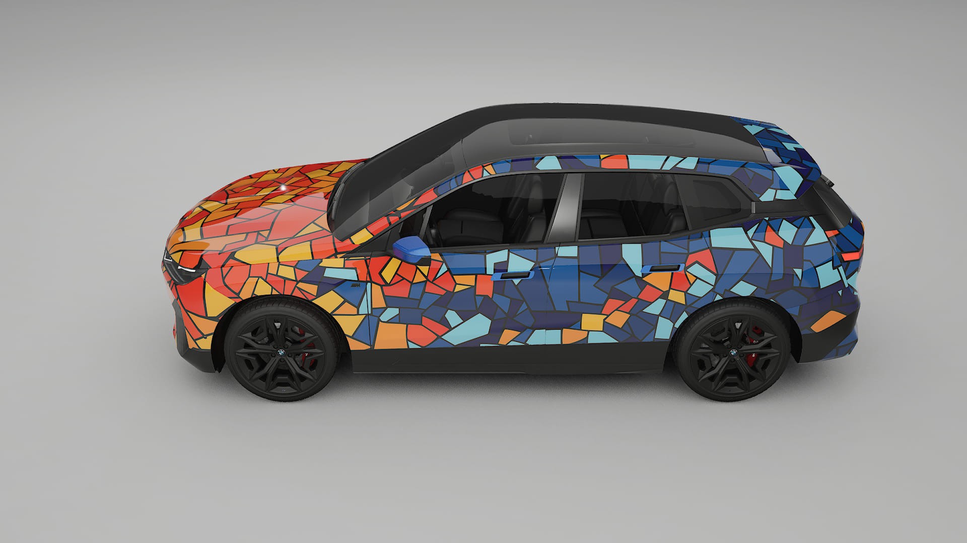 BMW iX M60 BARCELONA – Design-Wrap PPF-Kit aus bedruckbarer Polyurethanfolie