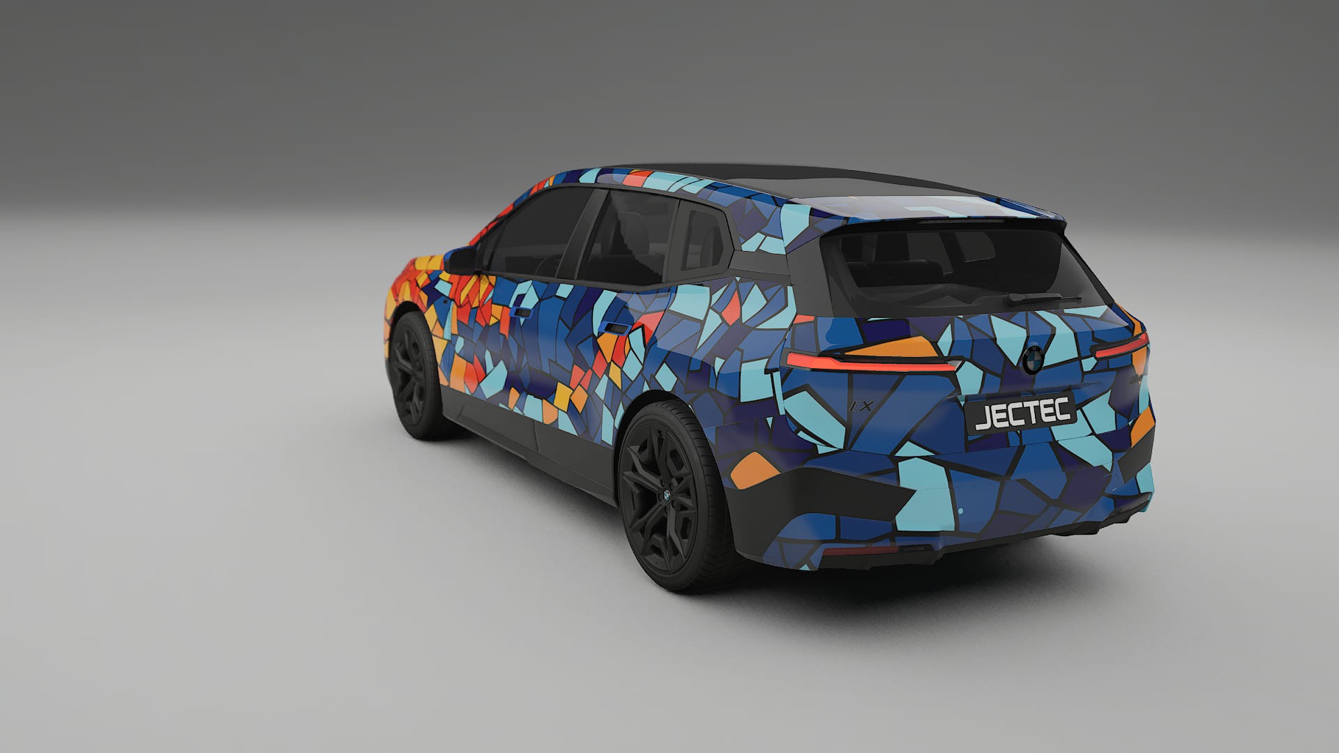BMW iX M60 BARCELONA – Design-Wrap PPF-Kit aus bedruckbarer Polyurethanfolie