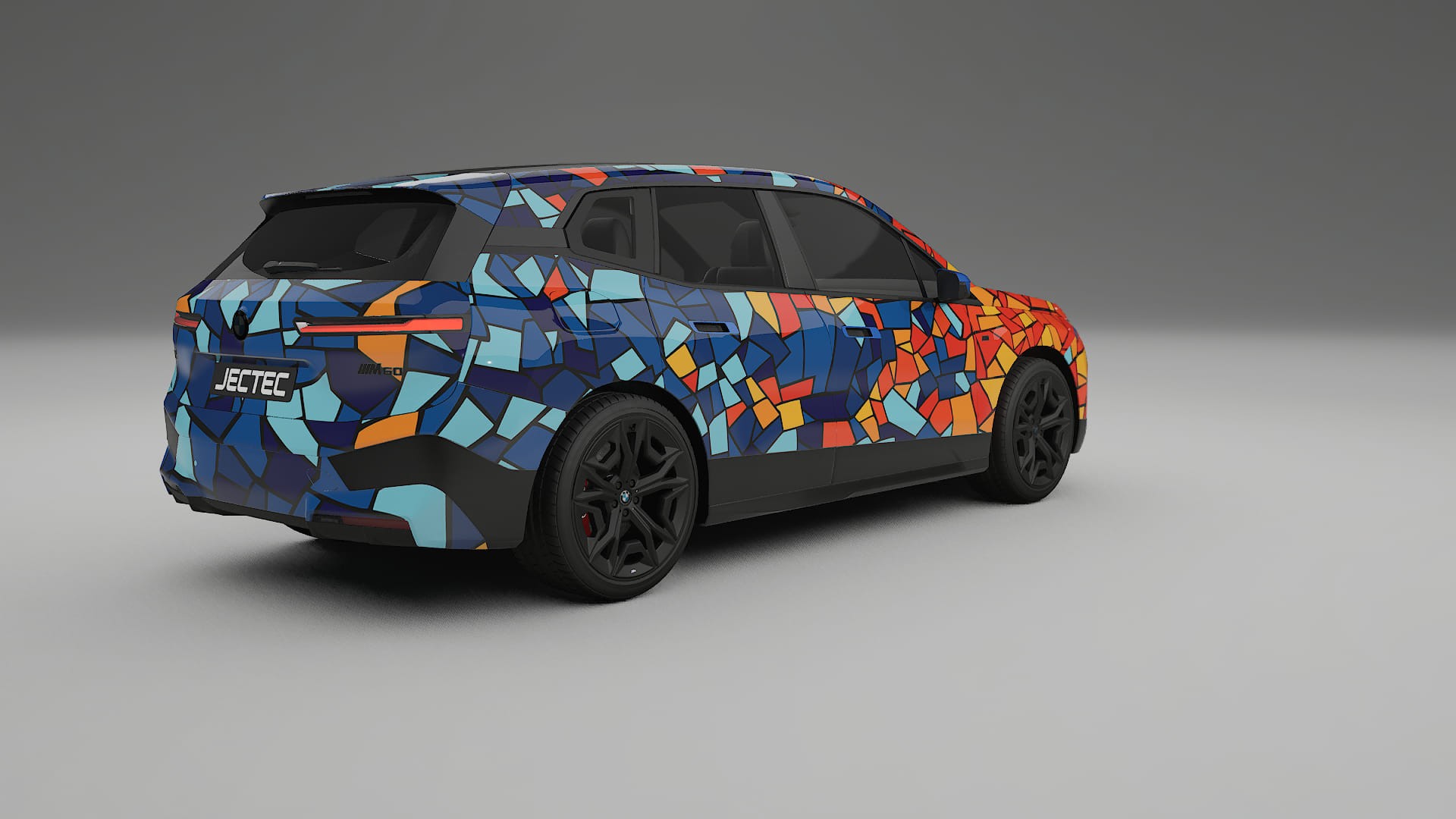 BMW iX M60 BARCELONA – Design-Wrap PPF-Kit aus bedruckbarer Polyurethanfolie