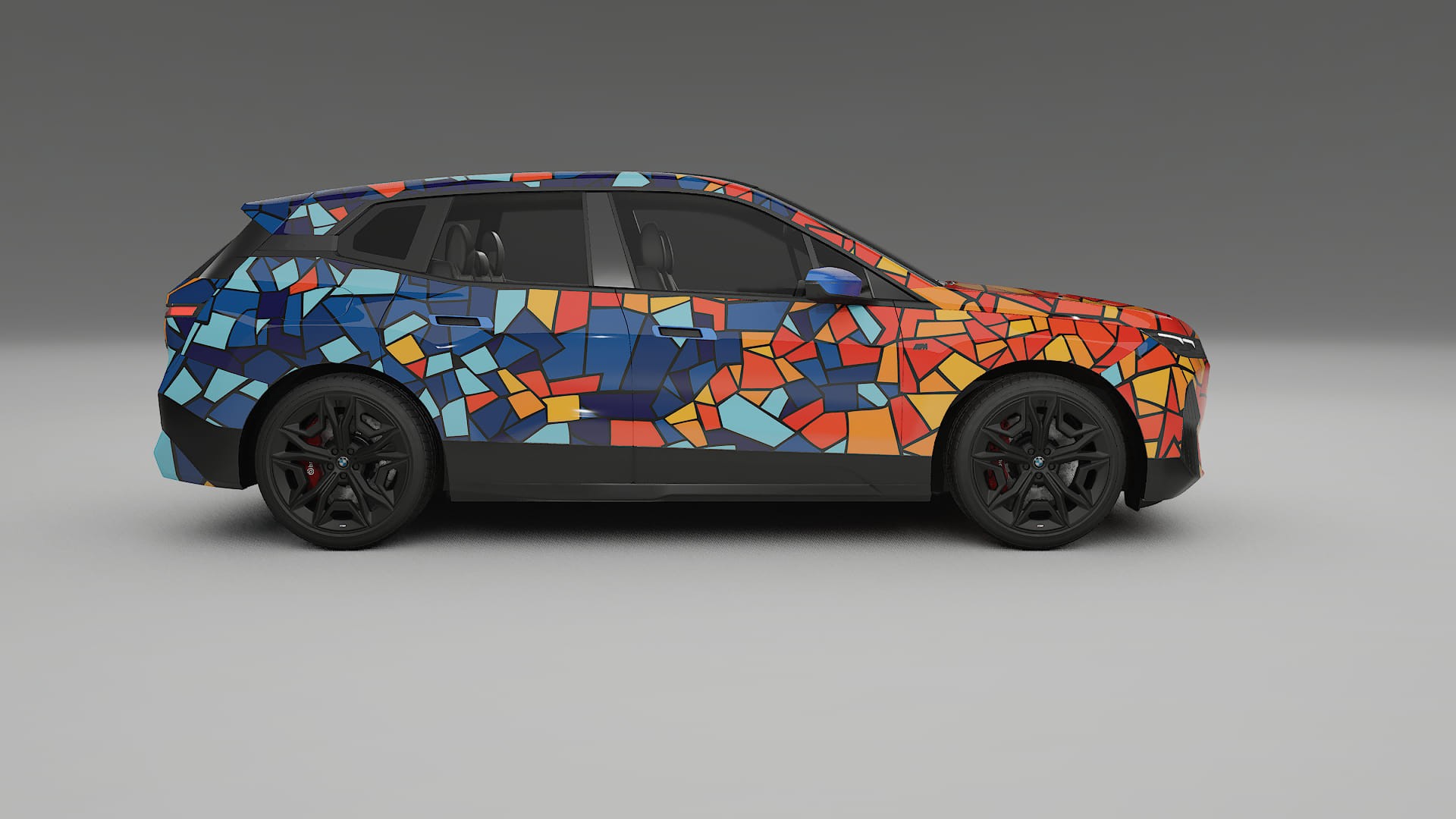 BMW iX M60 BARCELONA – Design-Wrap PPF-Kit aus bedruckbarer Polyurethanfolie