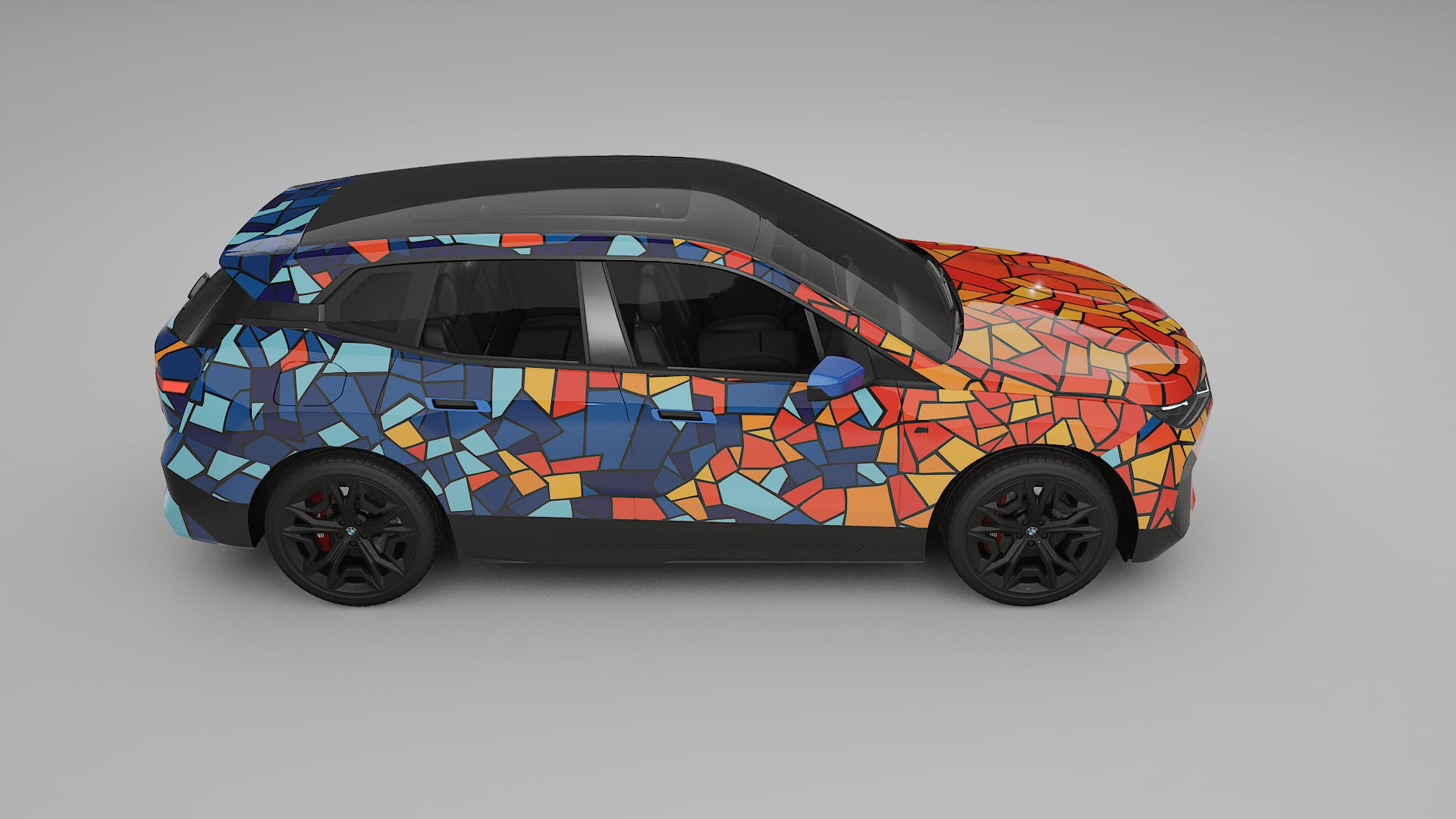 BMW iX M60 BARCELONA – Design-Wrap PPF-Kit aus bedruckbarer Polyurethanfolie