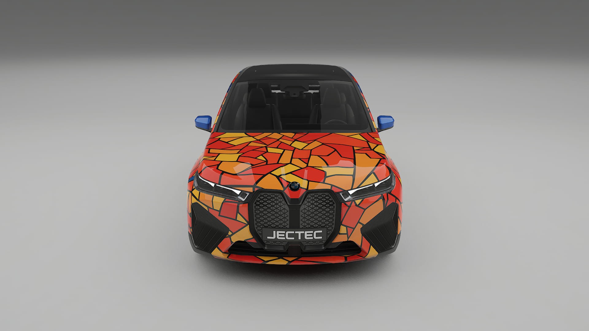 BMW iX M60 BARCELONA – Design-Wrap PPF-Kit aus bedruckbarer Polyurethanfolie