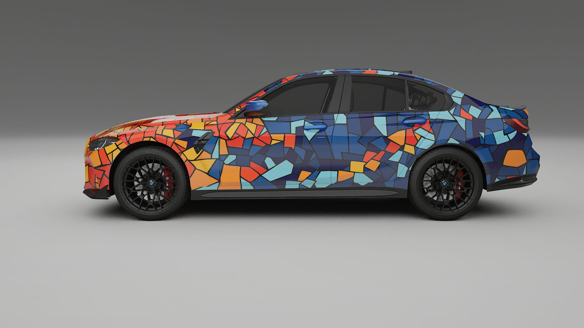 BMW M3 G80 Competition CS BARCELONA – Design-Wrap PPF-Kit aus bedruckbarer Polyurethanfolie
