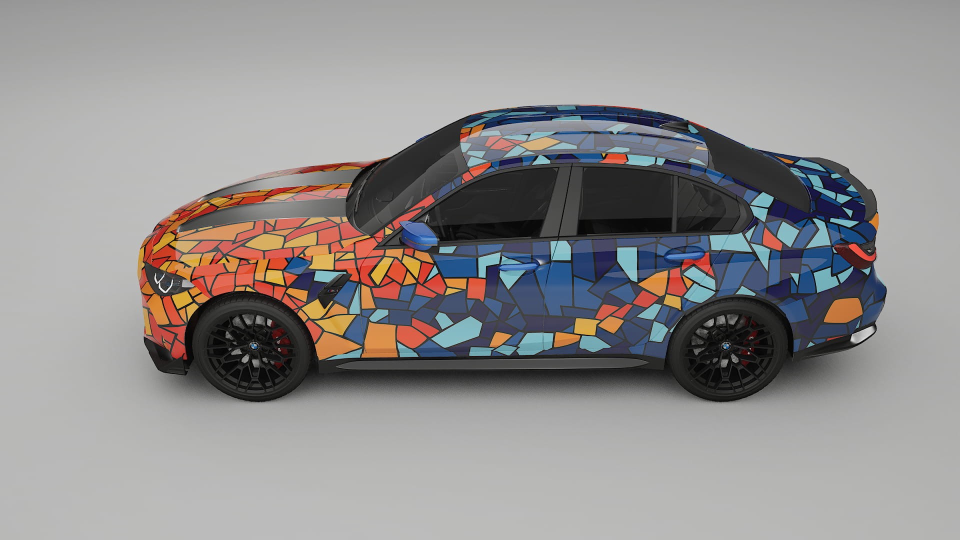 BMW M3 G80 Competition CS BARCELONA – Design-Wrap PPF-Kit aus bedruckbarer Polyurethanfolie