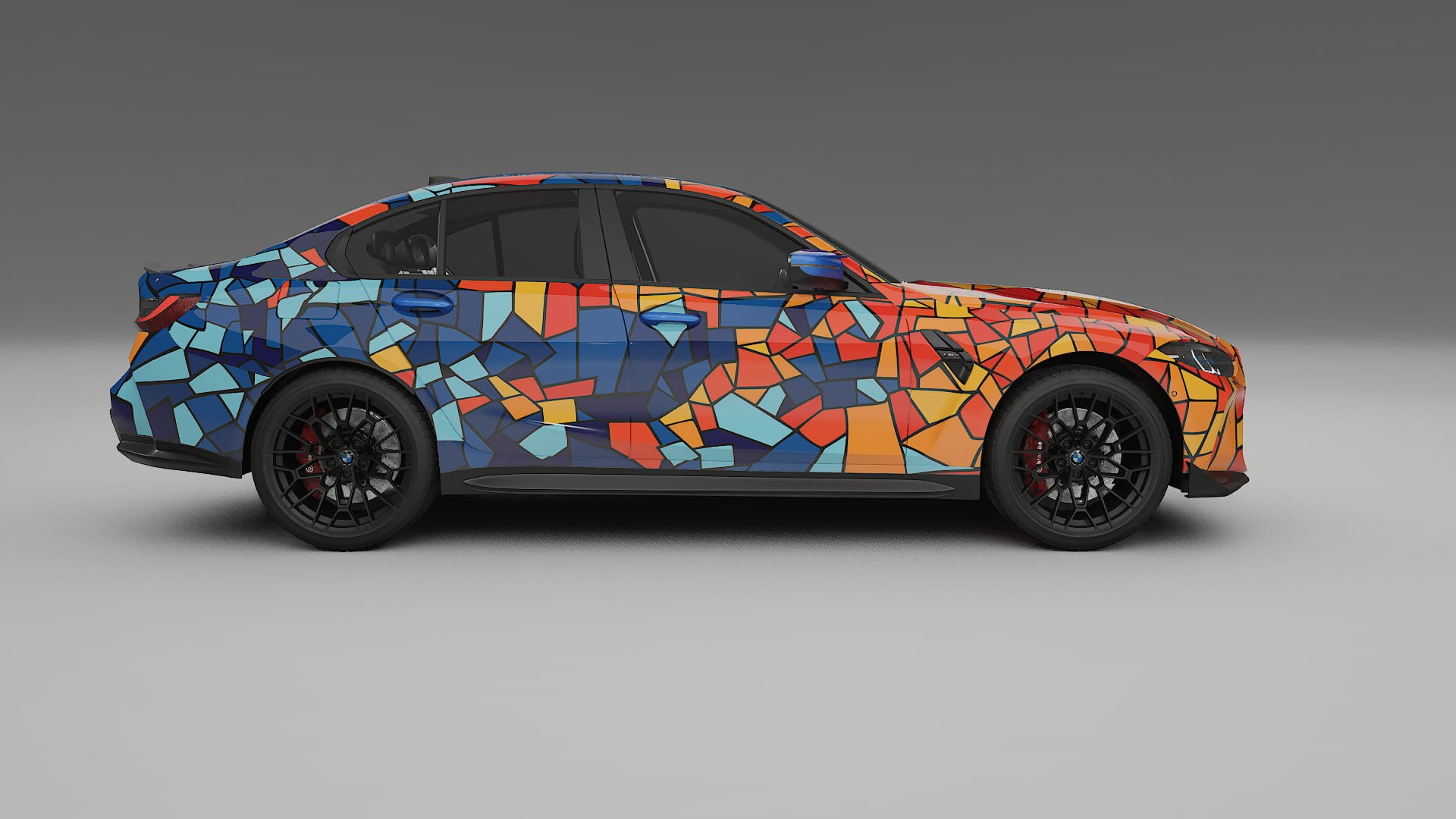 BMW M3 G80 Competition CS BARCELONA – Design-Wrap PPF-Kit aus bedruckbarer Polyurethanfolie