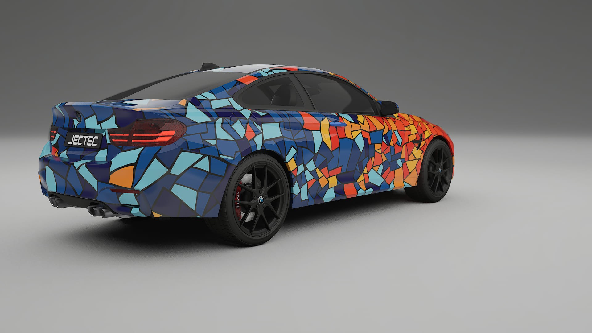 BMW M4 F82 BARCELONA – Design-Wrap PPF-Kit aus bedruckbarer Polyurethanfolie