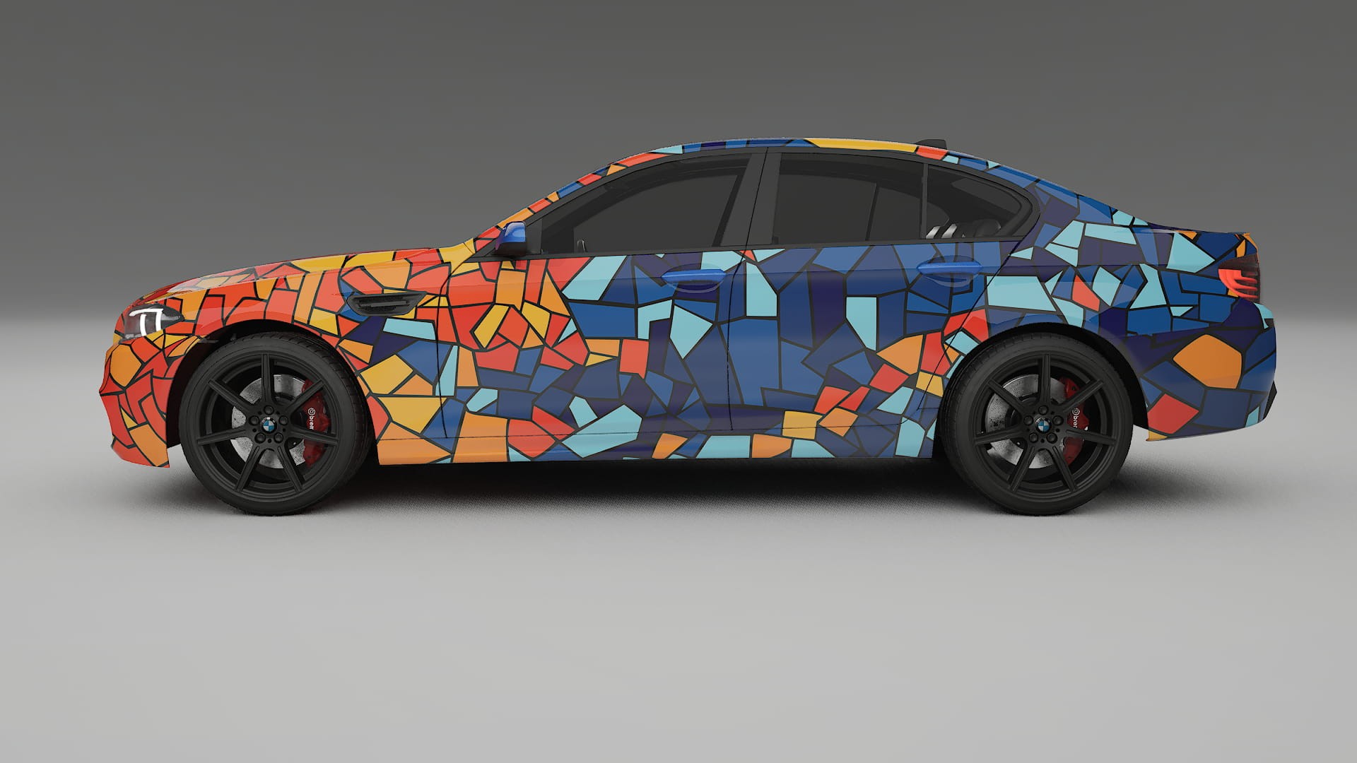BMW M5 F10 BARCELONA – Design-Wrap PPF-Kit aus bedruckbarer Polyurethanfolie