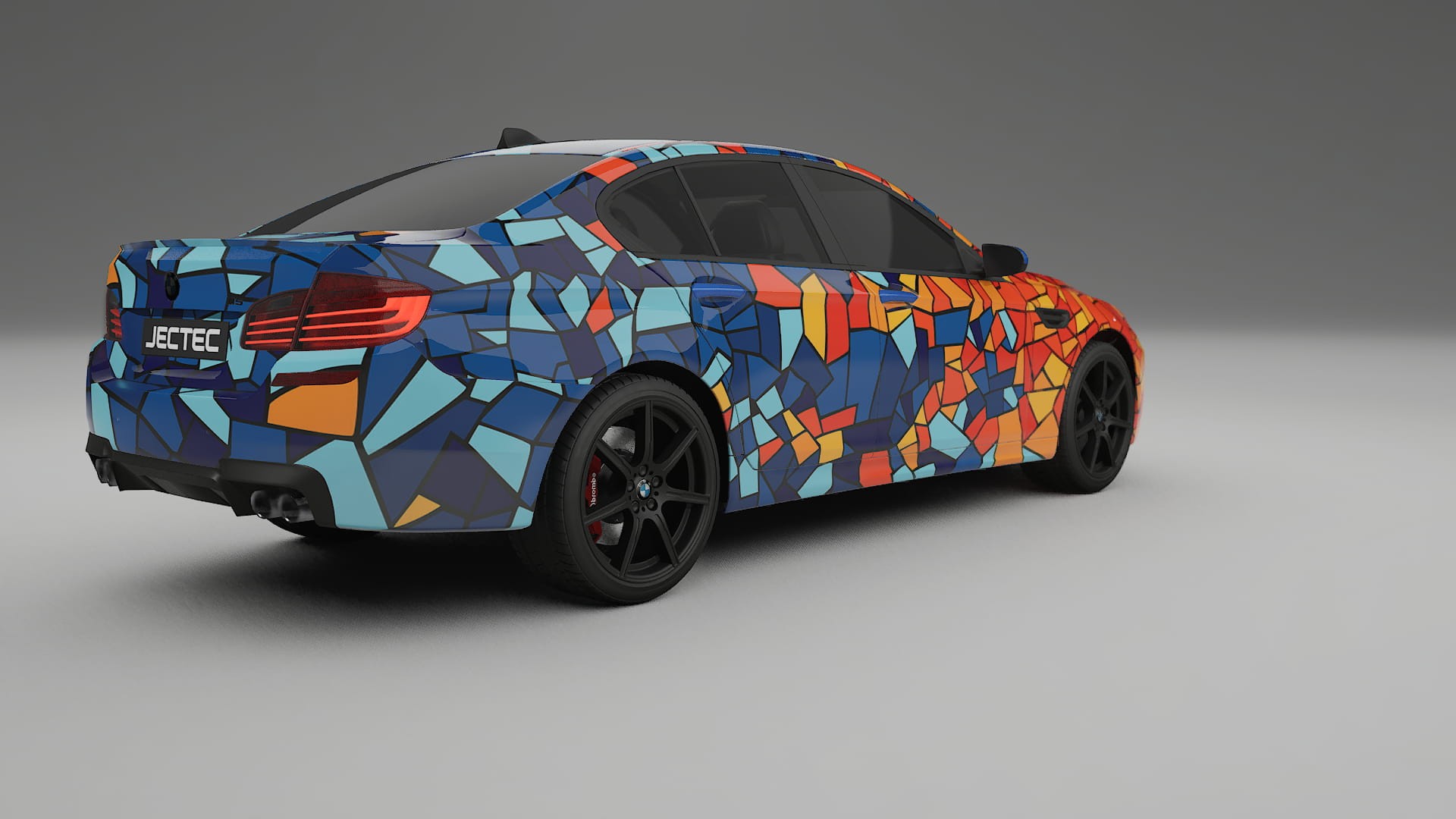 BMW M5 F10 BARCELONA – Design-Wrap PPF-Kit aus bedruckbarer Polyurethanfolie