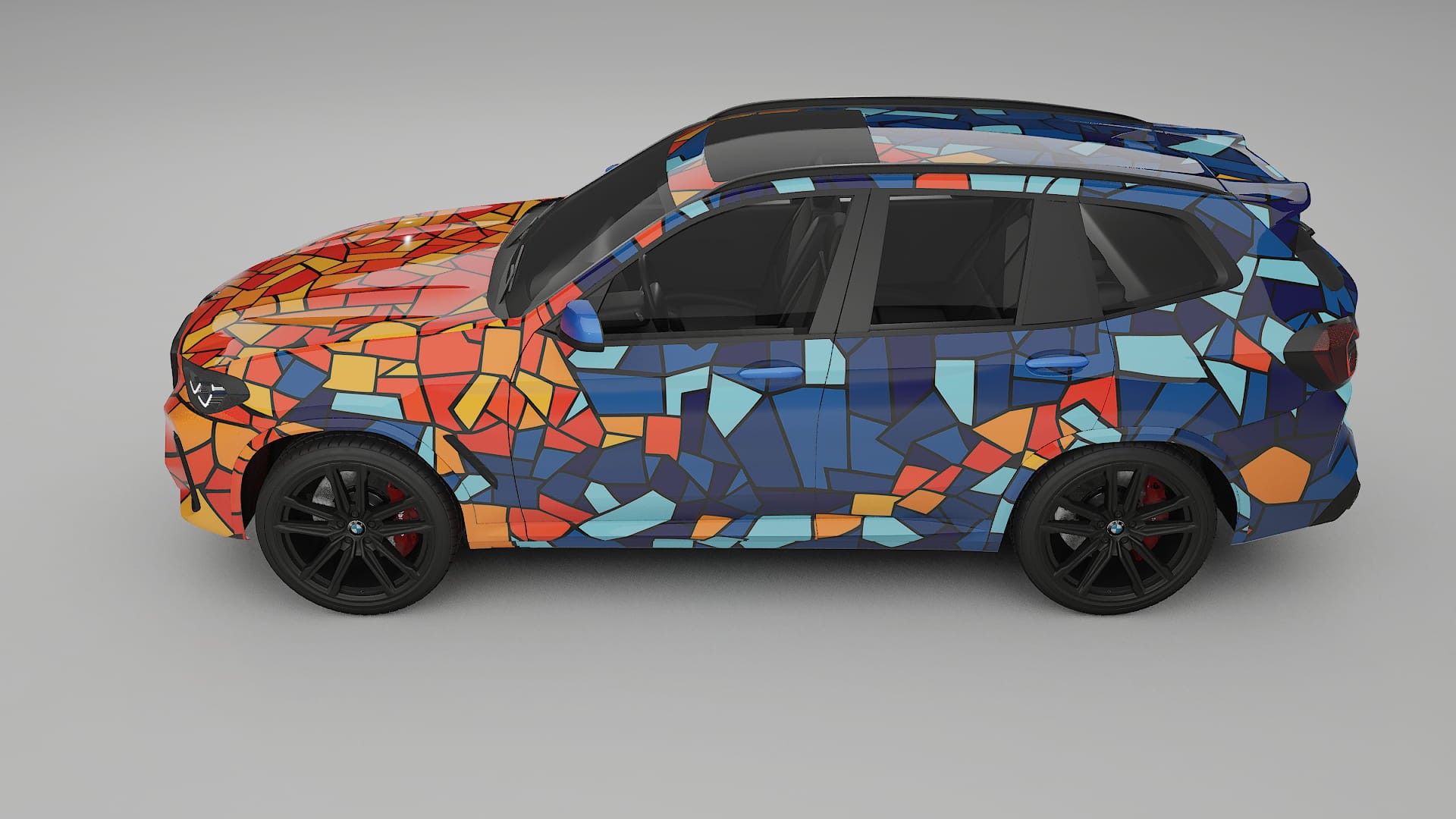 BMW X3 G01 facelift BARCELONA – Design-Wrap PPF-Kit aus bedruckbarer Polyurethanfolie