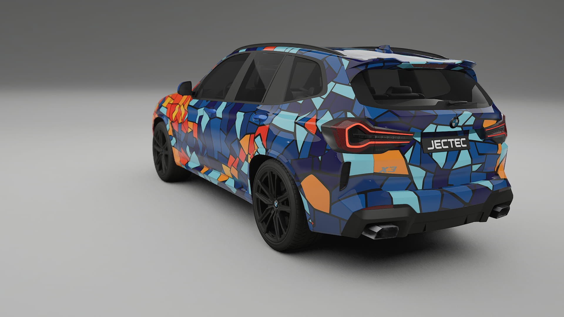 BMW X3 G01 facelift BARCELONA – Design-Wrap PPF-Kit aus bedruckbarer Polyurethanfolie