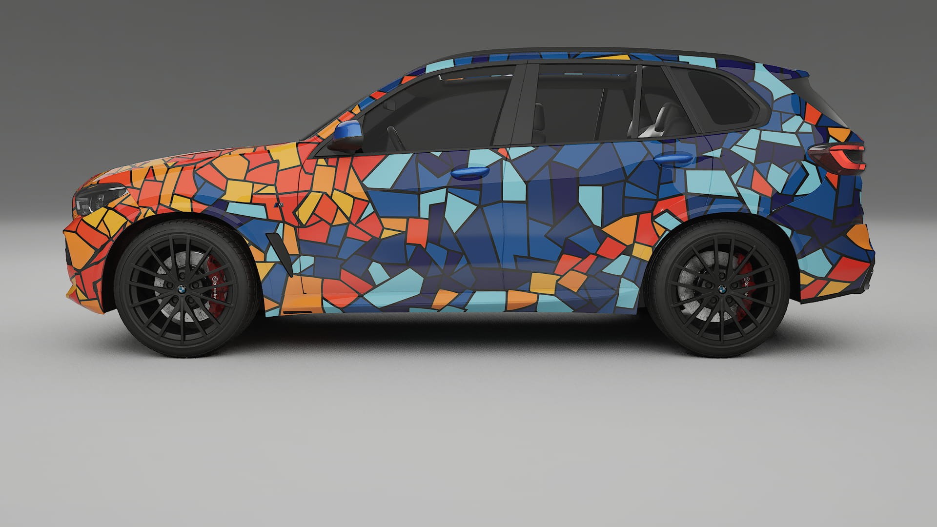 BMW X5 G05 M-Sport BARCELONA – Design-Wrap PPF-Kit aus bedruckbarer Polyurethanfolie