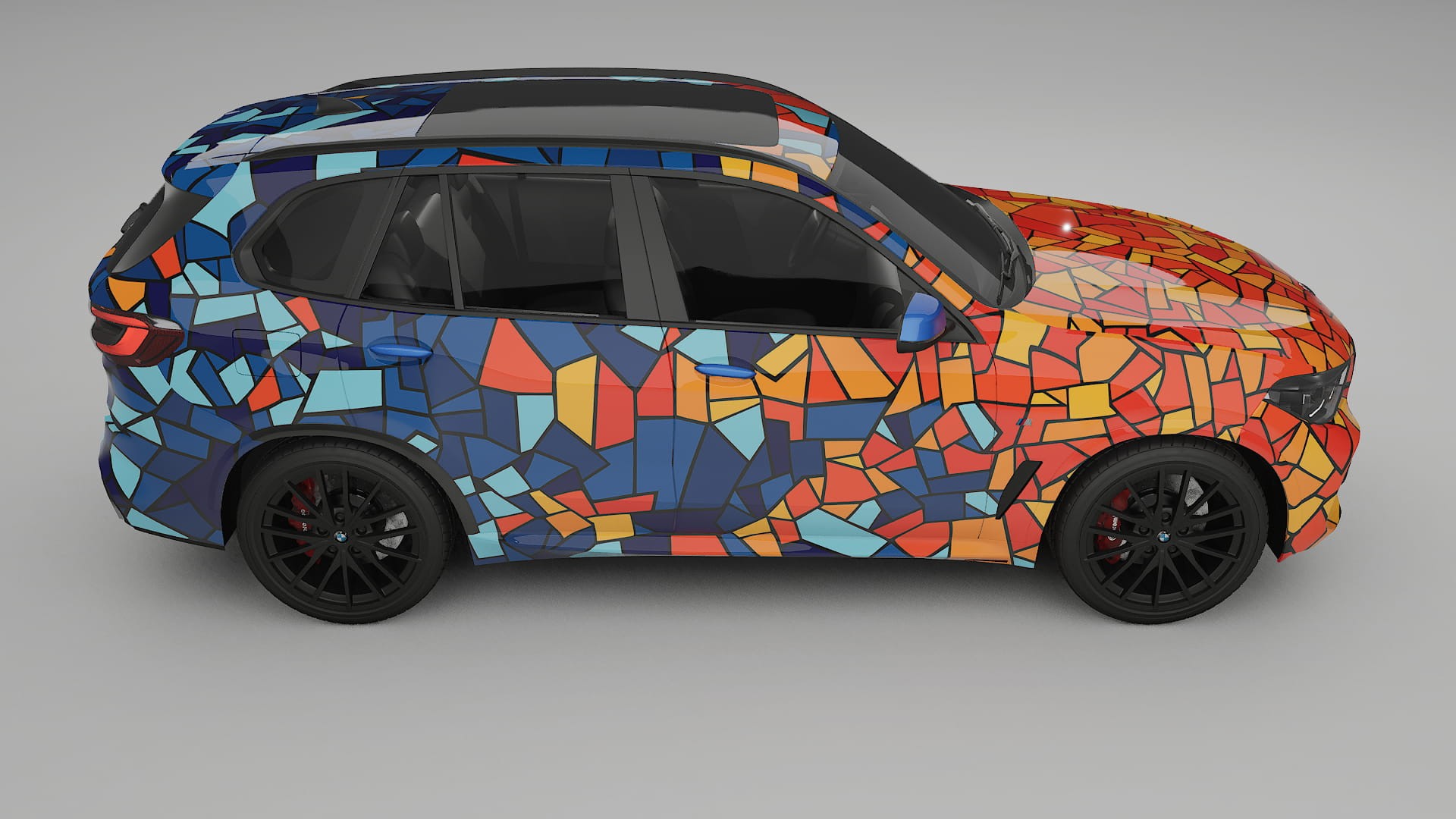 BMW X5 G05 M-Sport BARCELONA – Design-Wrap PPF-Kit aus bedruckbarer Polyurethanfolie