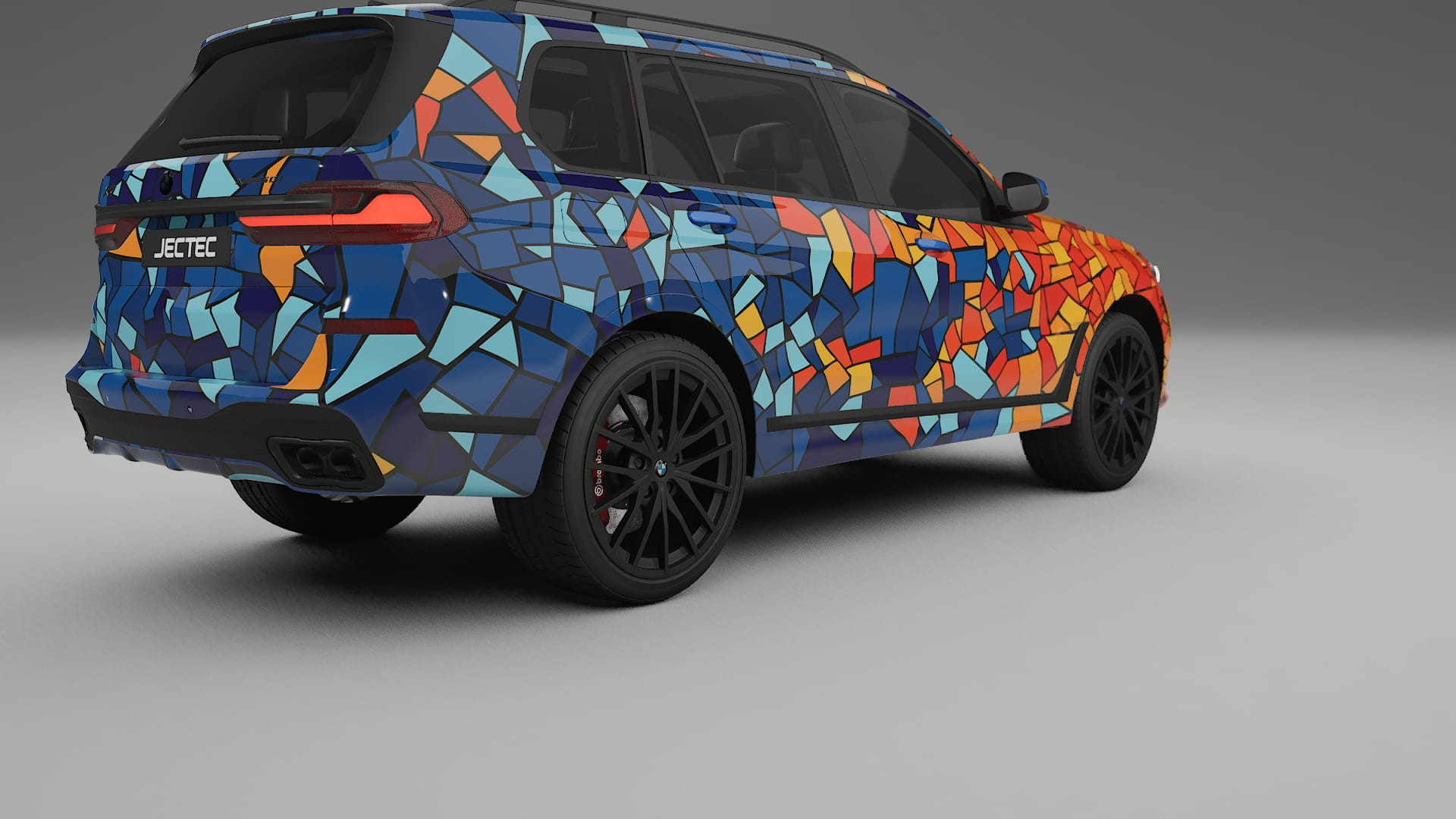 BMW X7 M G07 BARCELONA – Design-Wrap PPF-Kit aus bedruckbarer Polyurethanfolie
