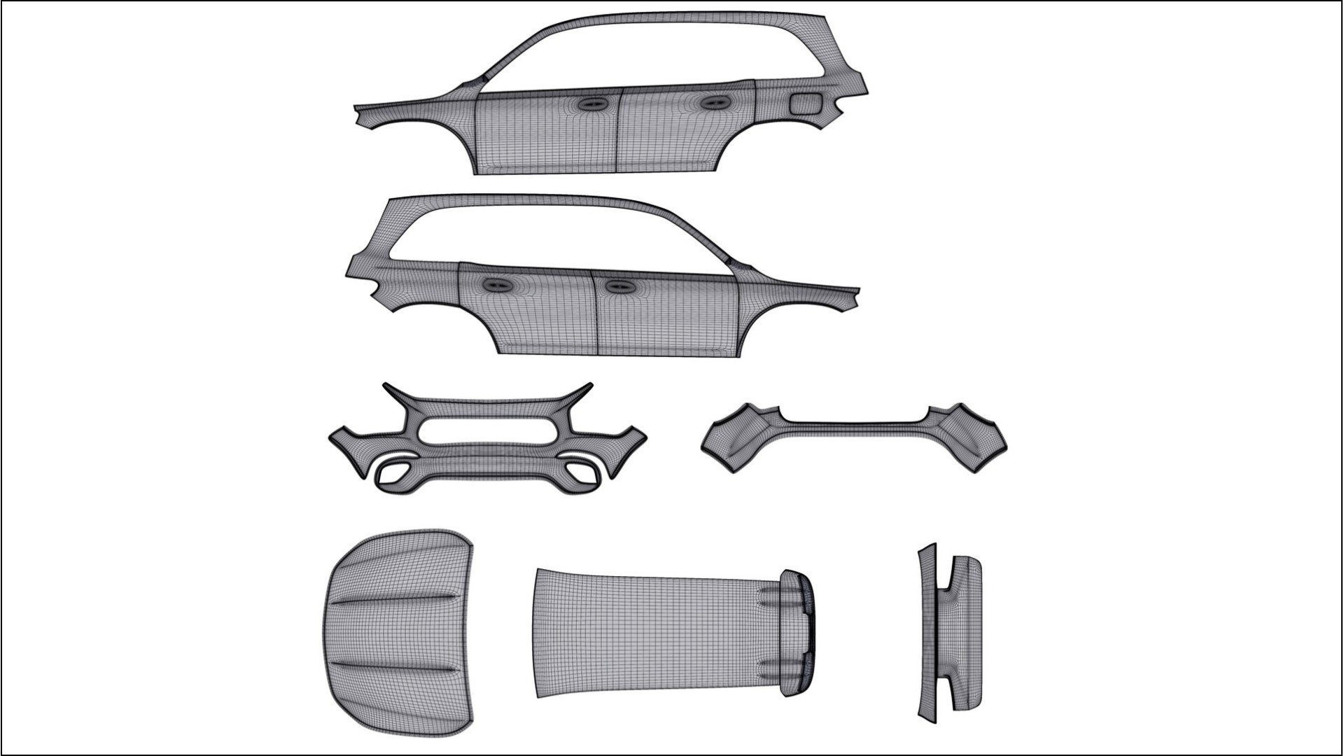 Mercedes AMG GLB BARCELONA – Design-Wrap PPF-Kit aus bedruckbarer Polyurethanfolie