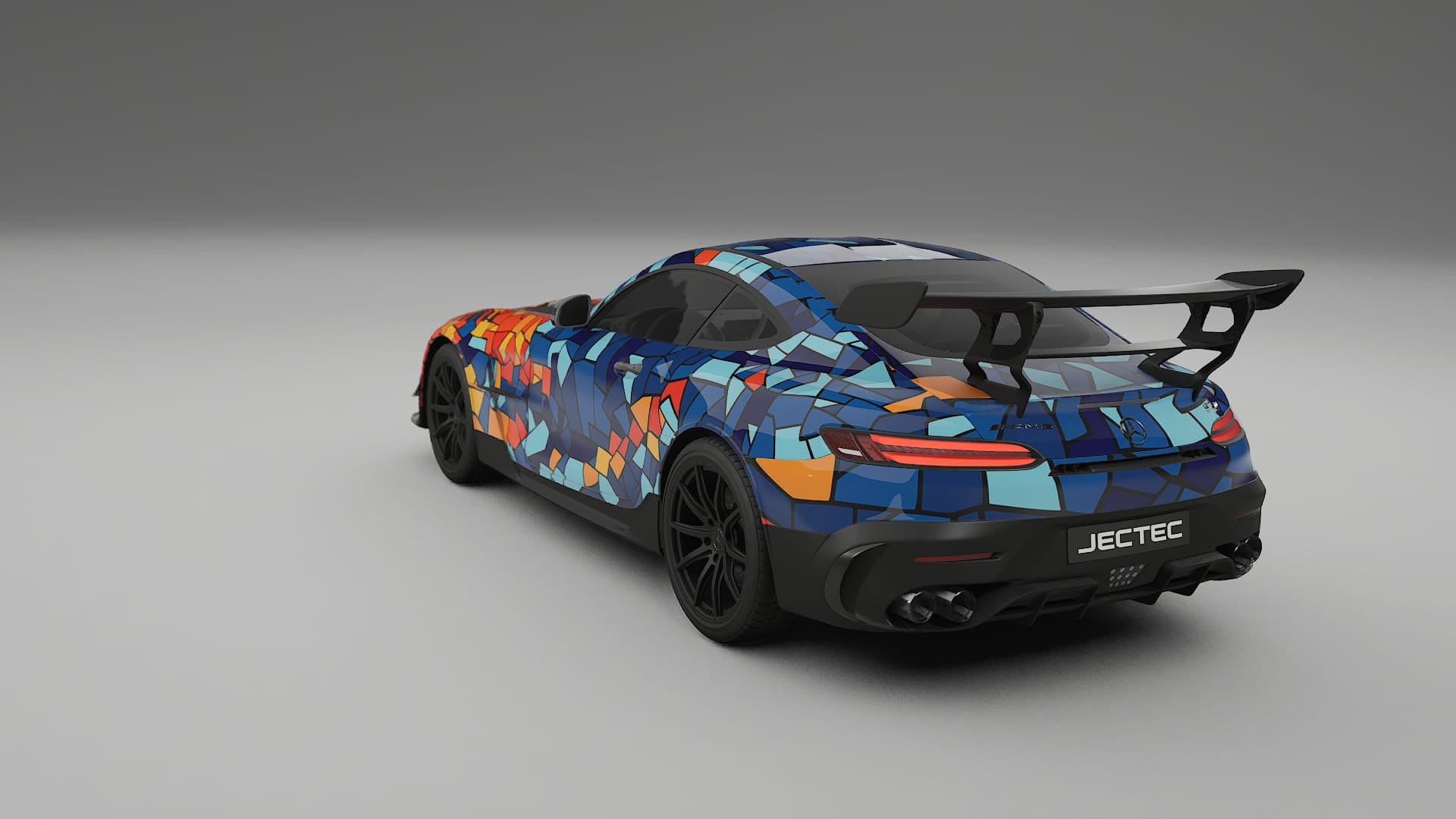 Mercedes AMG GT Black Series C192 Coupe BARCELONA – Design-Wrap PPF-Kit aus bedruckbarer Polyurethanfolie