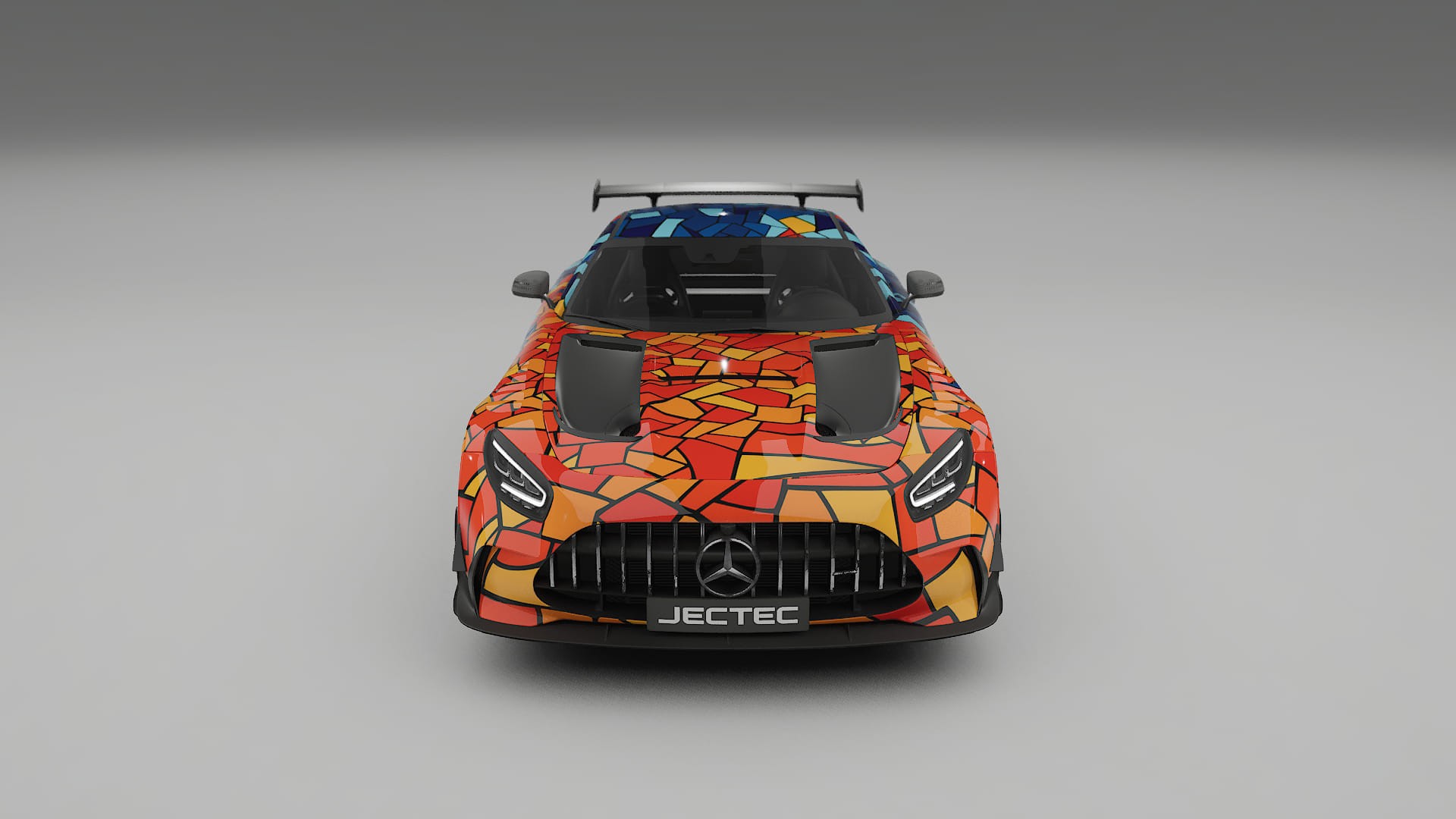 Mercedes AMG GT Black Series C192 Coupe BARCELONA – Design-Wrap PPF-Kit aus bedruckbarer Polyurethanfolie
