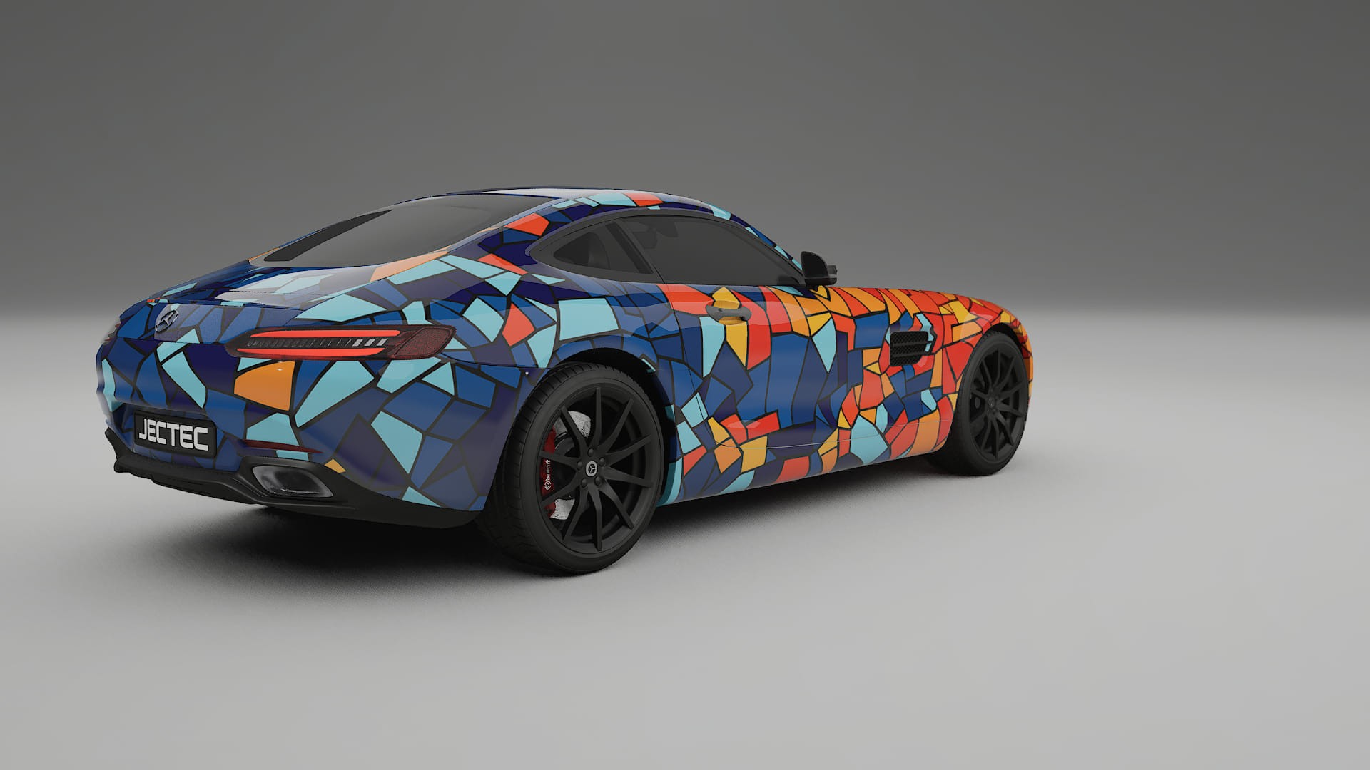 Mercedes AMG GT C190 Coupe BARCELONA – Design-Wrap PPF-Kit aus bedruckbarer Polyurethanfolie