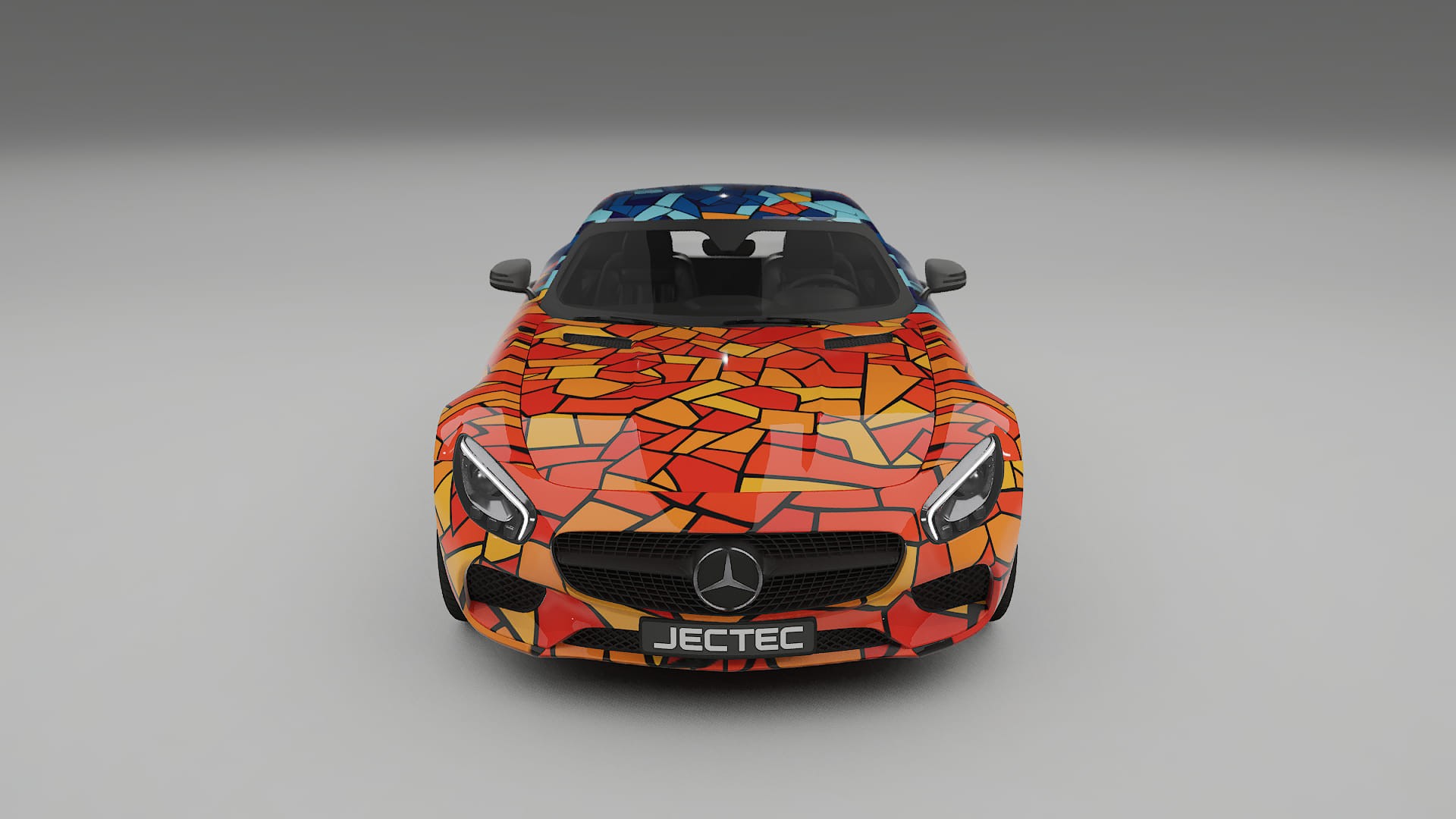 Mercedes AMG GT C190 Coupe BARCELONA – Design-Wrap PPF-Kit aus bedruckbarer Polyurethanfolie