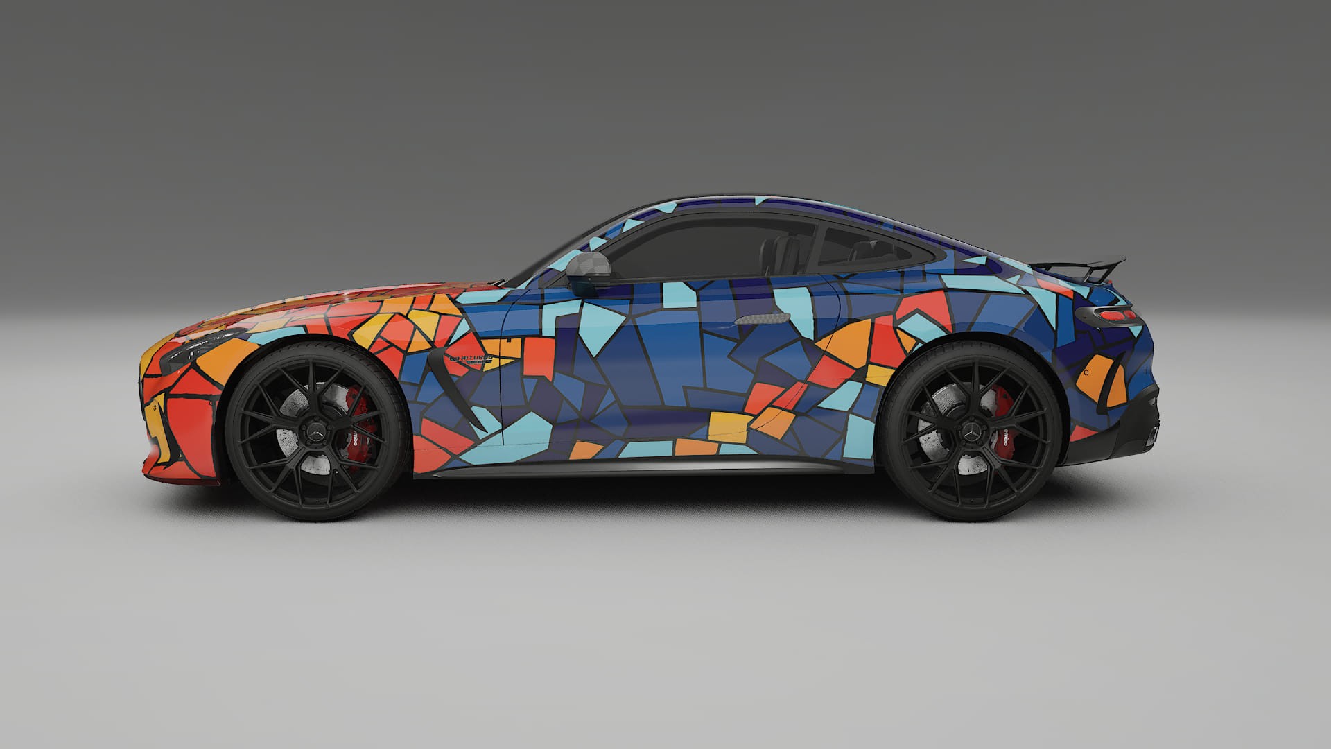 Mercedes AMG GT Coupe C192 BARCELONA – Design-Wrap PPF-Kit aus bedruckbarer Polyurethanfolie