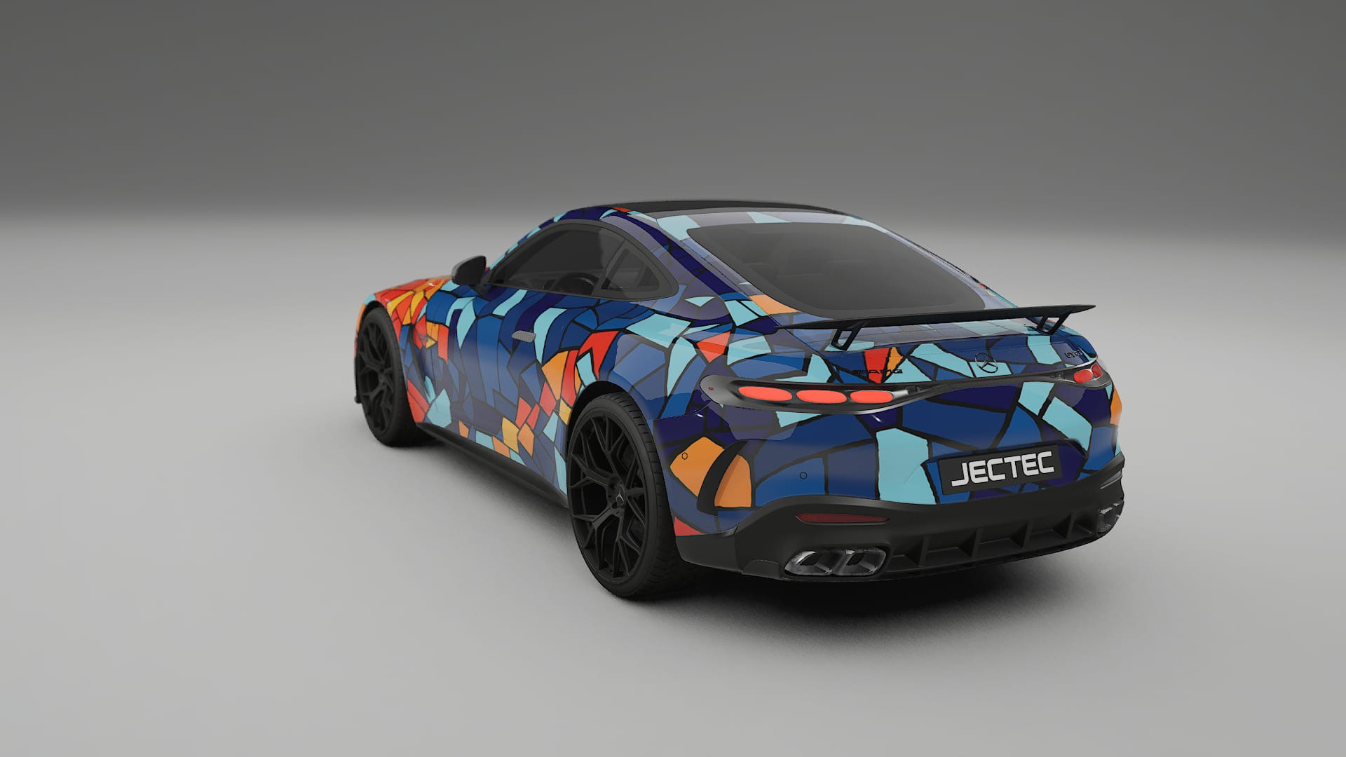 Mercedes AMG GT Coupe C192 BARCELONA – Design-Wrap PPF-Kit aus bedruckbarer Polyurethanfolie