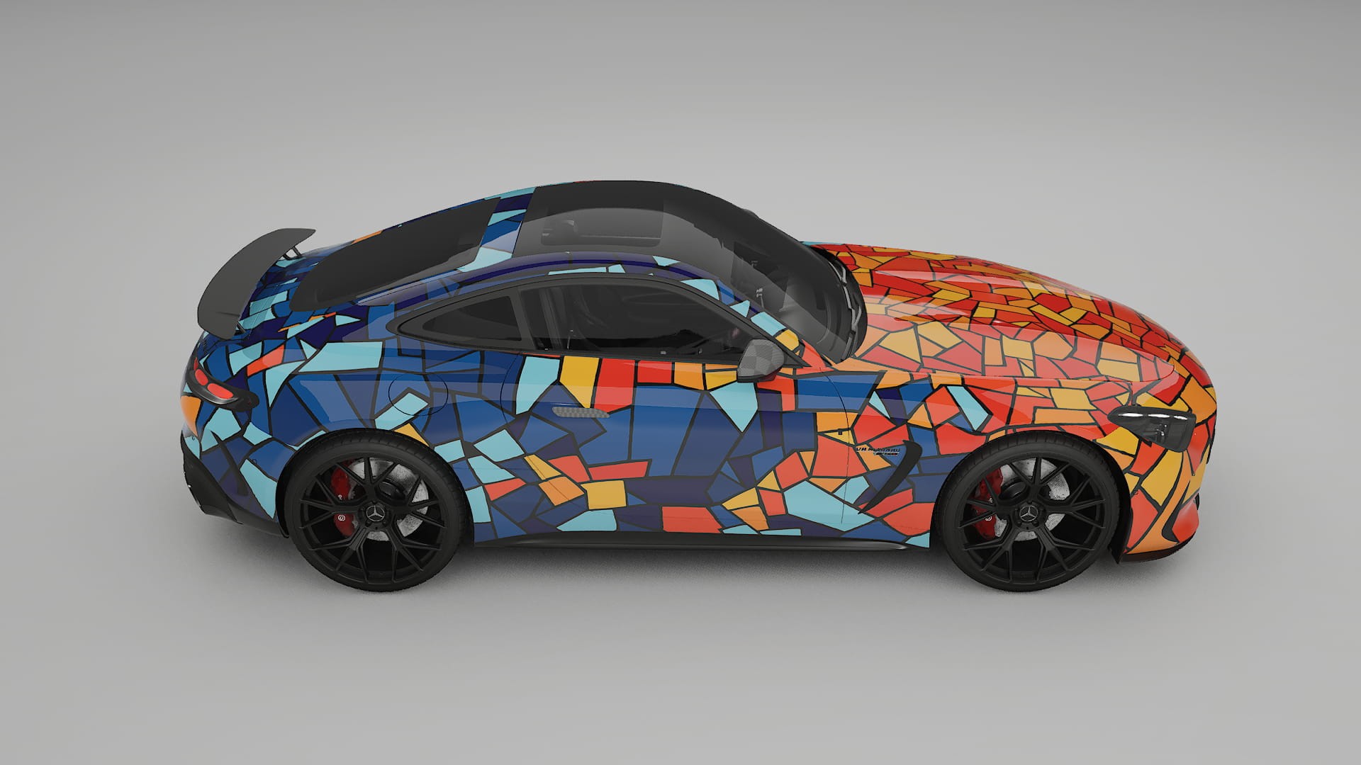 Mercedes AMG GT Coupe C192 BARCELONA – Design-Wrap PPF-Kit aus bedruckbarer Polyurethanfolie