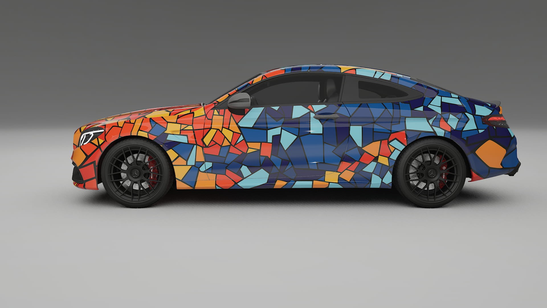 Mercedes C63 AMG W205 Coupe BARCELONA – Design-Wrap PPF-Kit aus bedruckbarer Polyurethanfolie