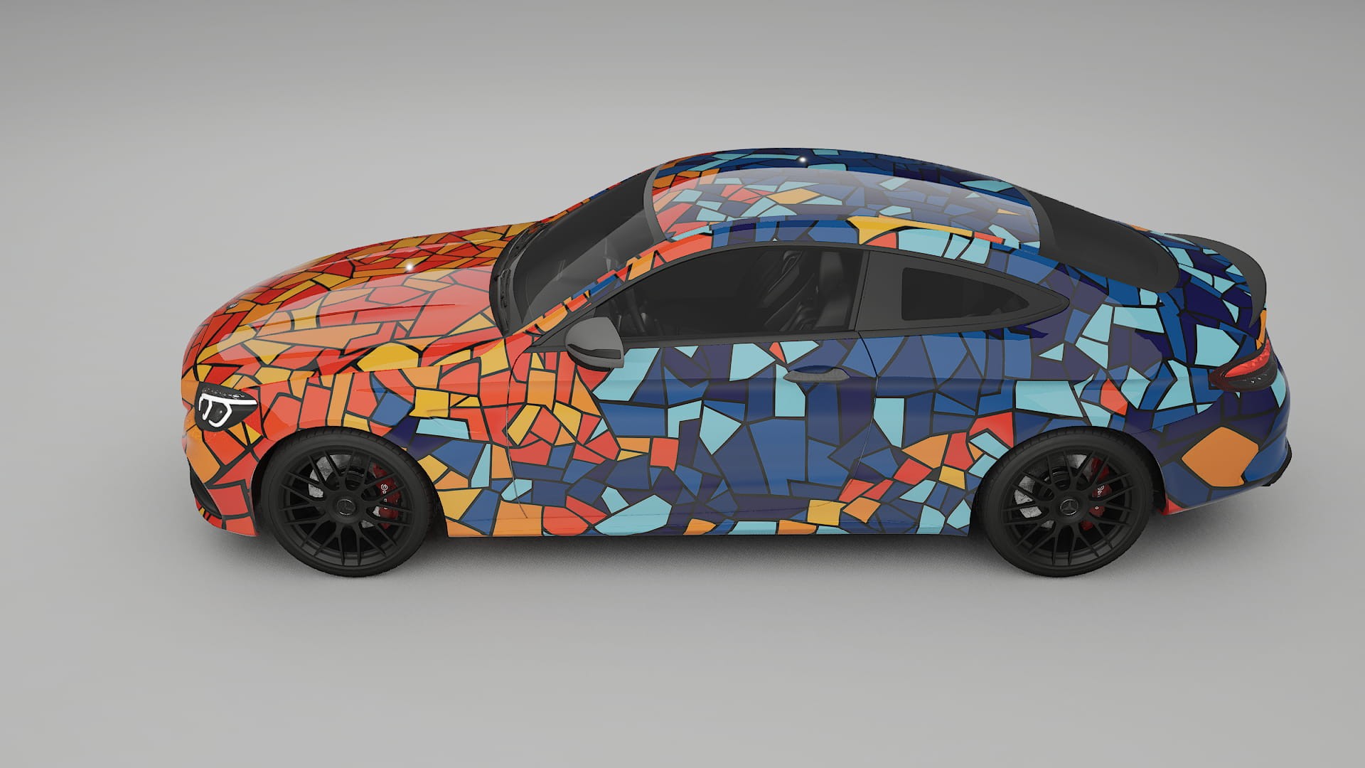 Mercedes C63 AMG W205 Coupe BARCELONA – Design-Wrap PPF-Kit aus bedruckbarer Polyurethanfolie