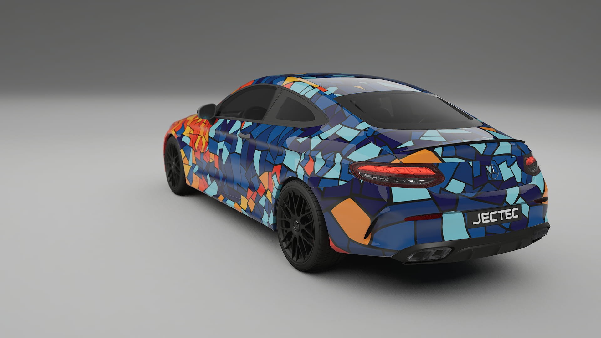 Mercedes C63 AMG W205 Coupe BARCELONA – Design-Wrap PPF-Kit aus bedruckbarer Polyurethanfolie