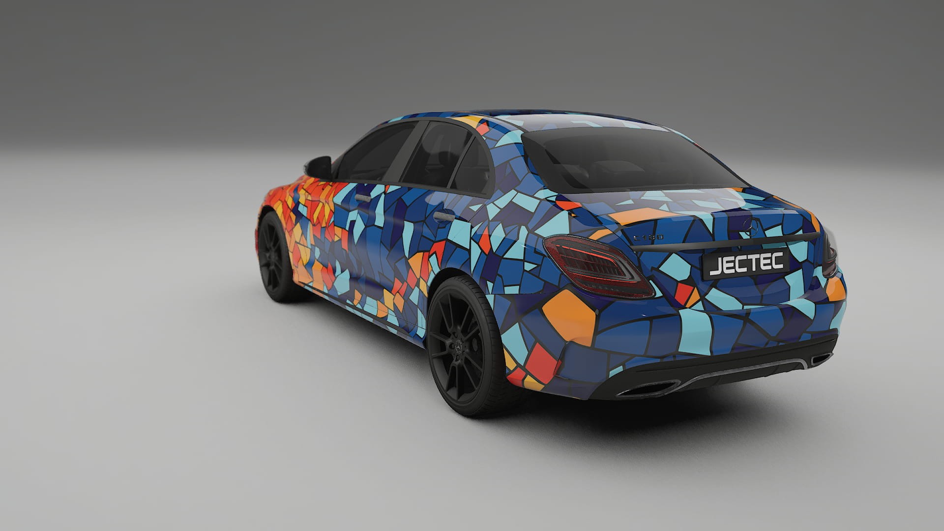Mercedes C-class W205 AMG sedan BARCELONA – Design-Wrap PPF-Kit aus bedruckbarer Polyurethanfolie