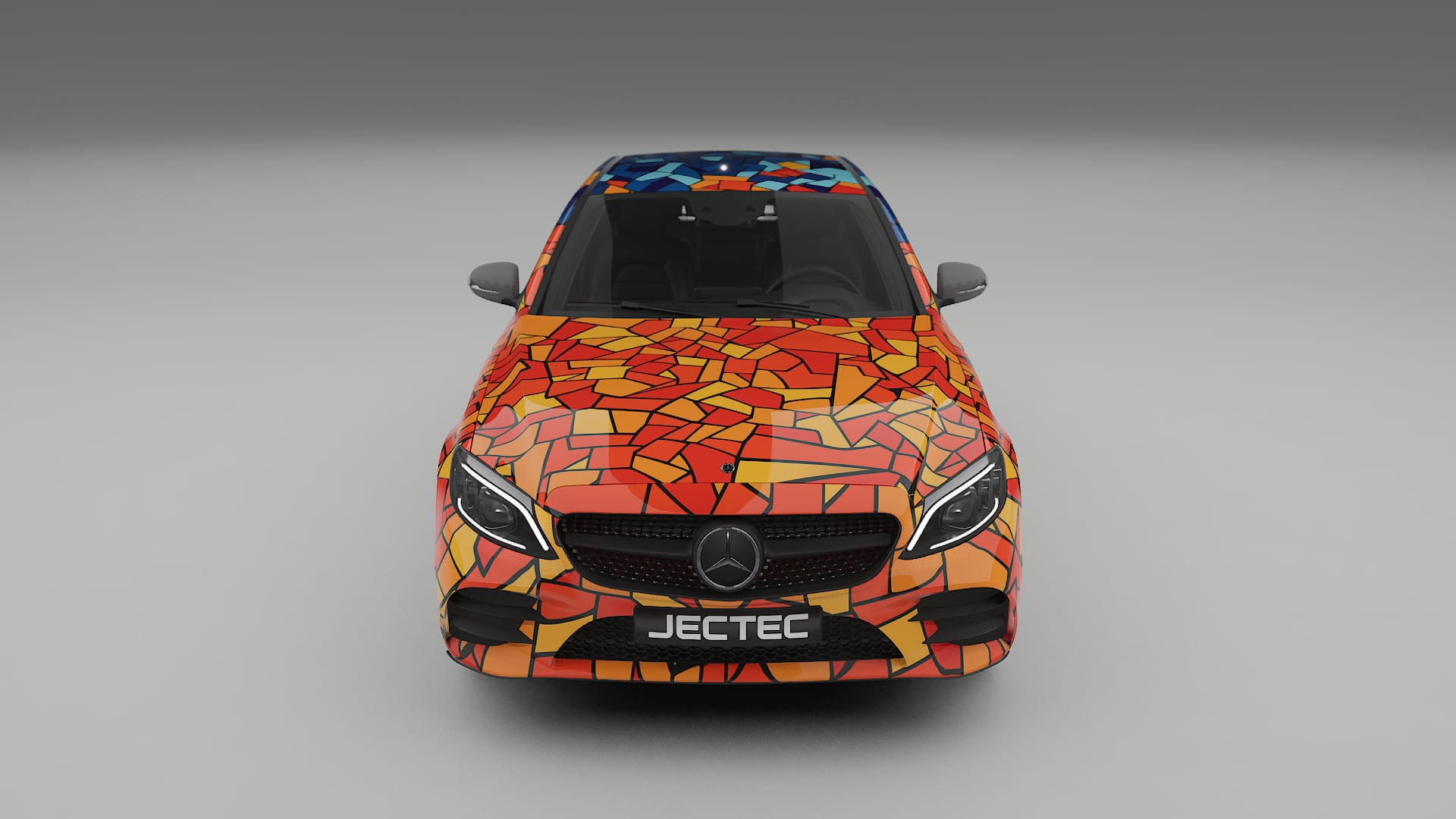 Mercedes C-class W205 AMG sedan BARCELONA – Design-Wrap PPF-Kit aus bedruckbarer Polyurethanfolie