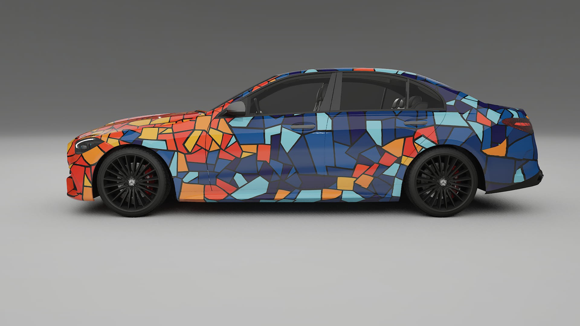 Mercedes C-class W206 BARCELONA – Design-Wrap PPF-Kit aus bedruckbarer Polyurethanfolie