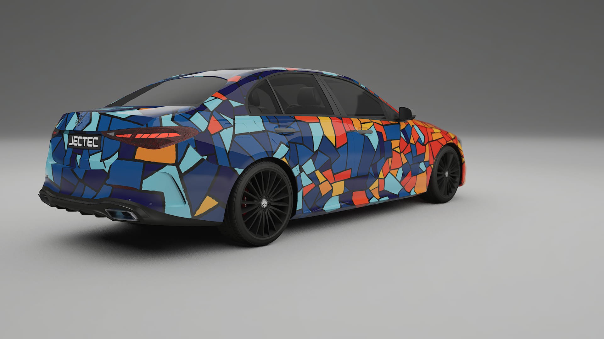 Mercedes C-class W206 BARCELONA – Design-Wrap PPF-Kit aus bedruckbarer Polyurethanfolie