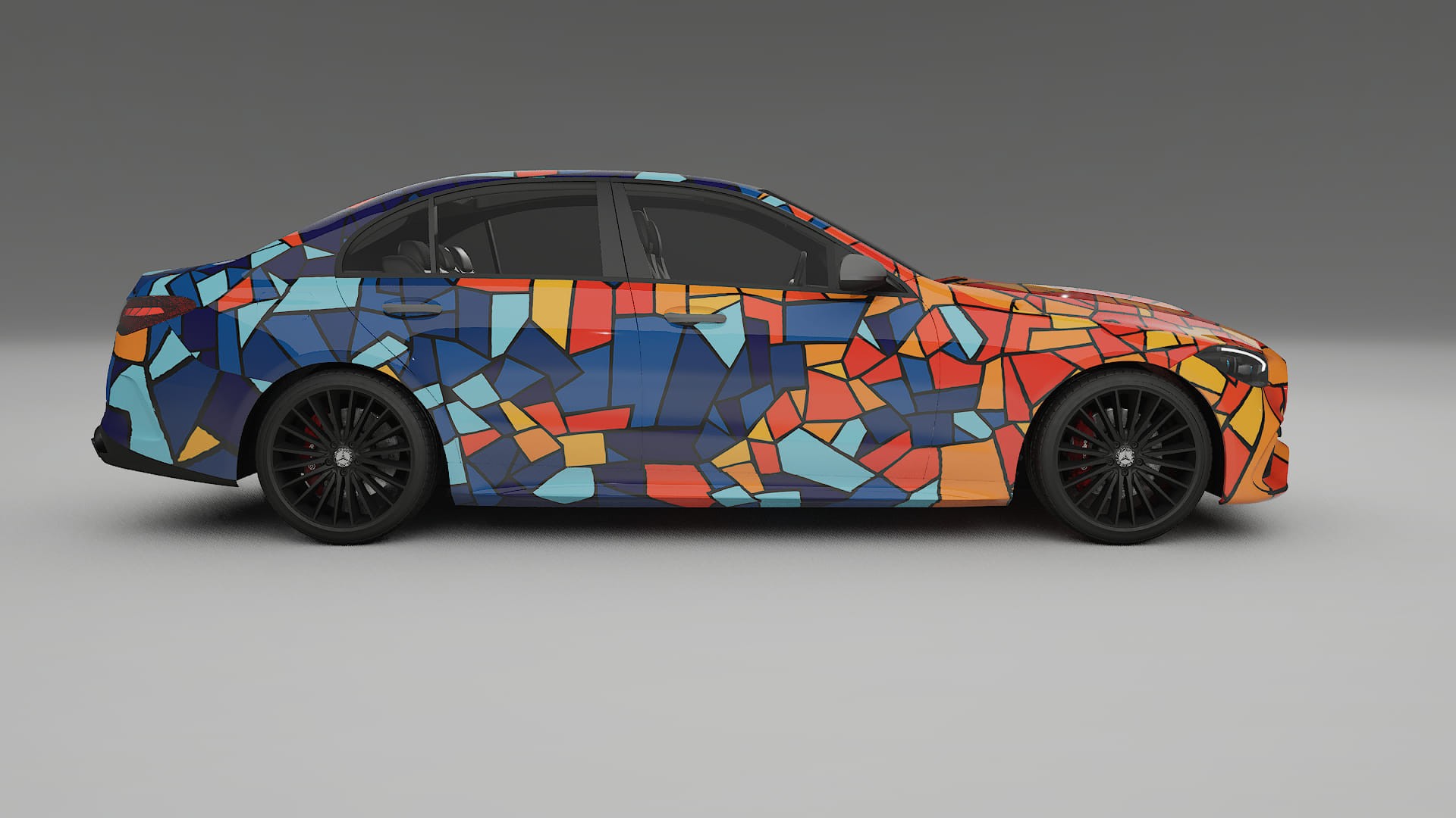 Mercedes C-class W206 BARCELONA – Design-Wrap PPF-Kit aus bedruckbarer Polyurethanfolie