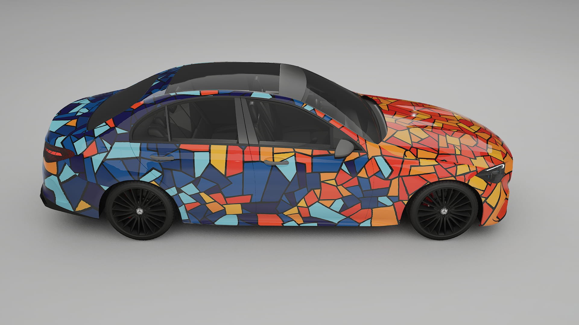 Mercedes C-class W206 BARCELONA – Design-Wrap PPF-Kit aus bedruckbarer Polyurethanfolie